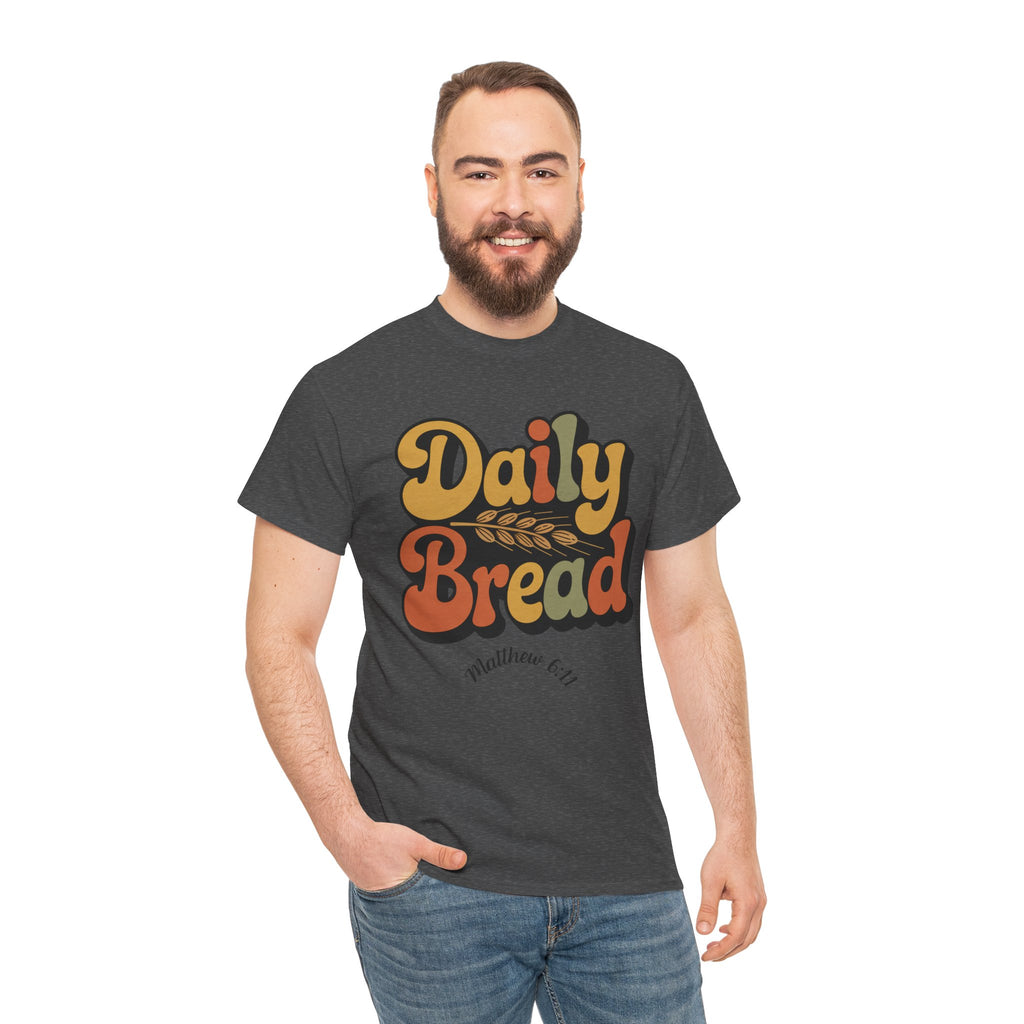 Daily Bread Shirt, Matthew 6:11, Retro Christian Shirt, Vintage Faith Shirt, Lord's Prayer Shirt, Christian Gift, Scripture Shirt