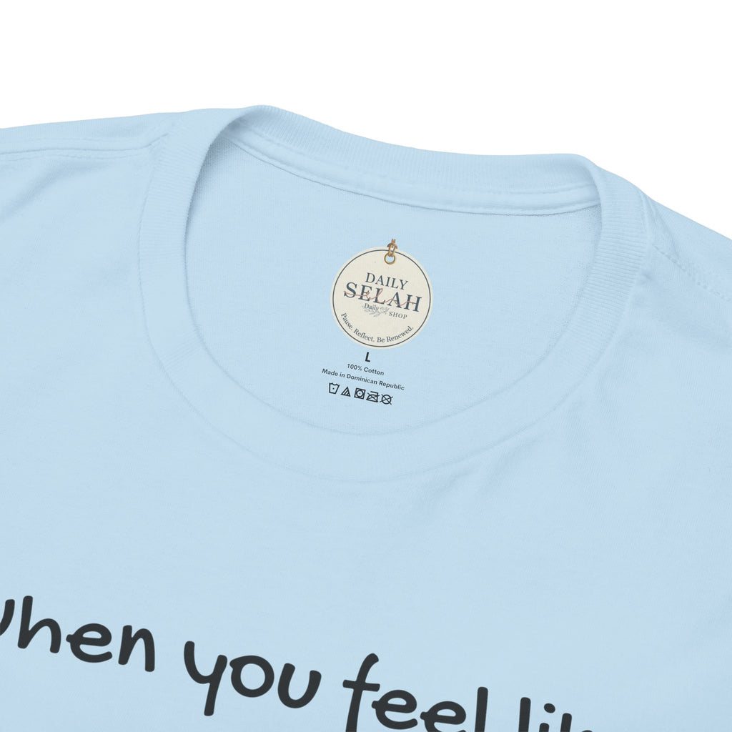 Faith Lifeguard T-Shirt — "When you feel like you're drowning, remember your lifeguard walks on water." (Matthew 14:25-27)