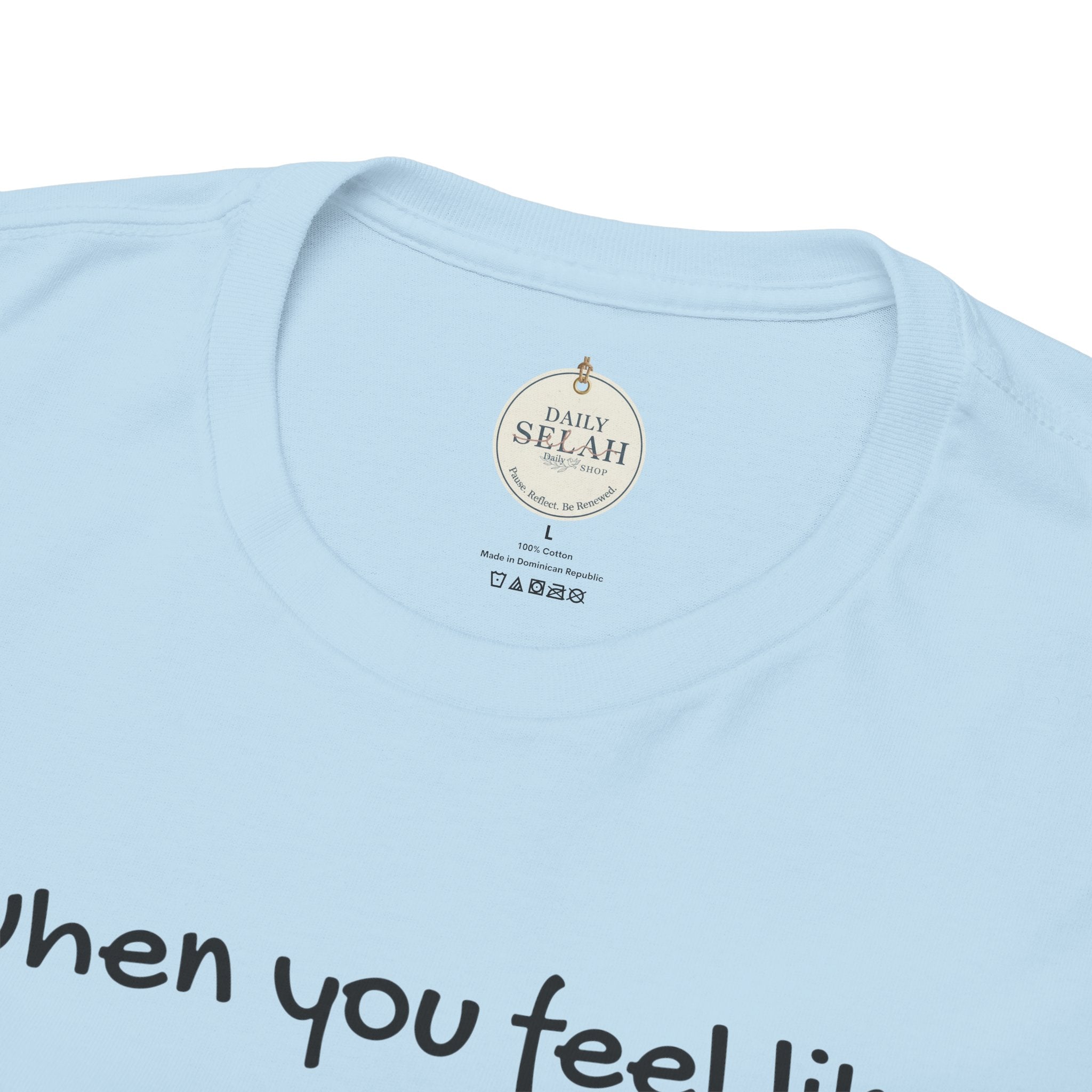 Faith Lifeguard T-Shirt — "When you feel like you're drowning, remember your lifeguard walks on water." (Matthew 14:25-27)