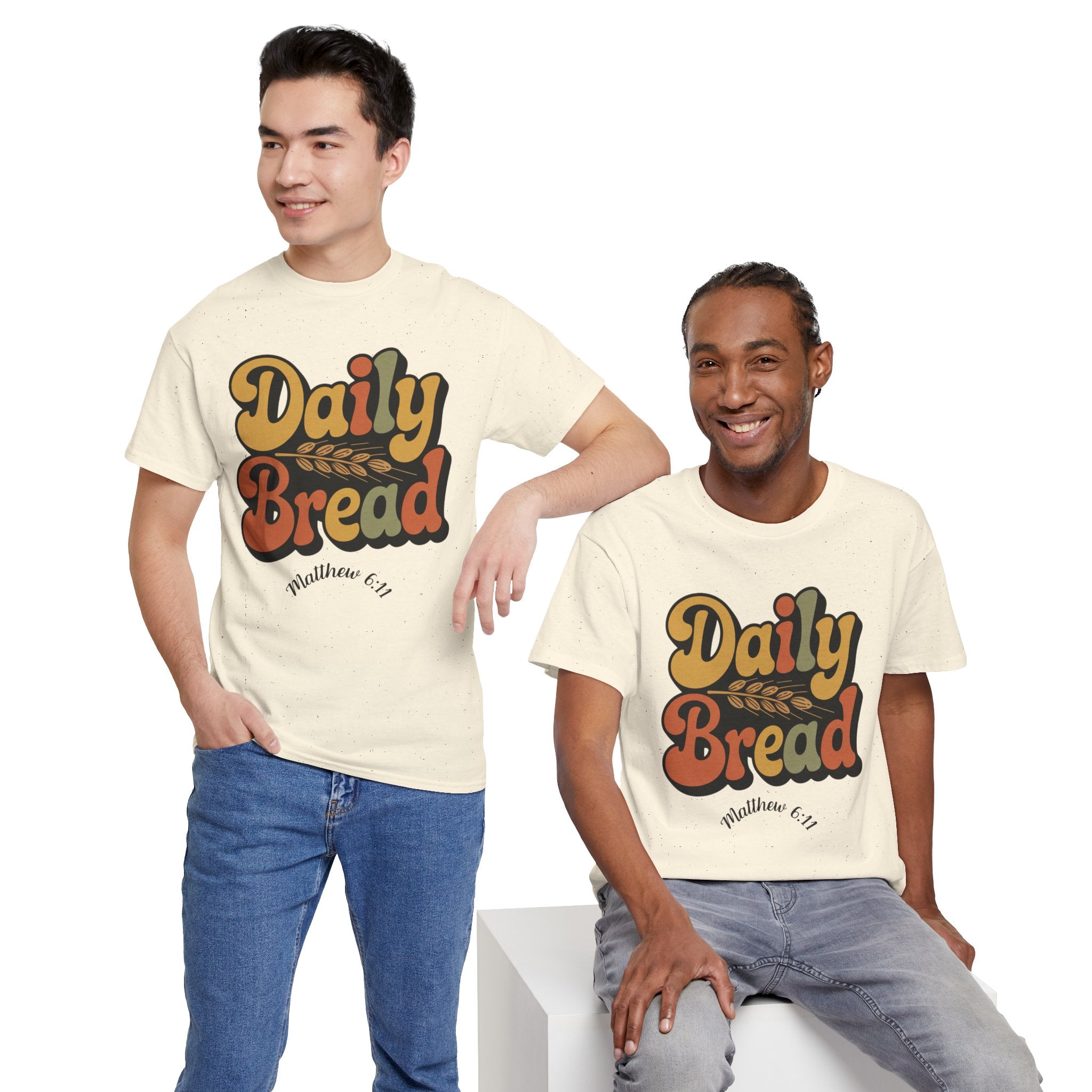 Daily Bread Shirt, Matthew 6:11, Retro Christian Shirt, Vintage Faith Shirt, Lord's Prayer Shirt, Christian Gift, Scripture Shirt