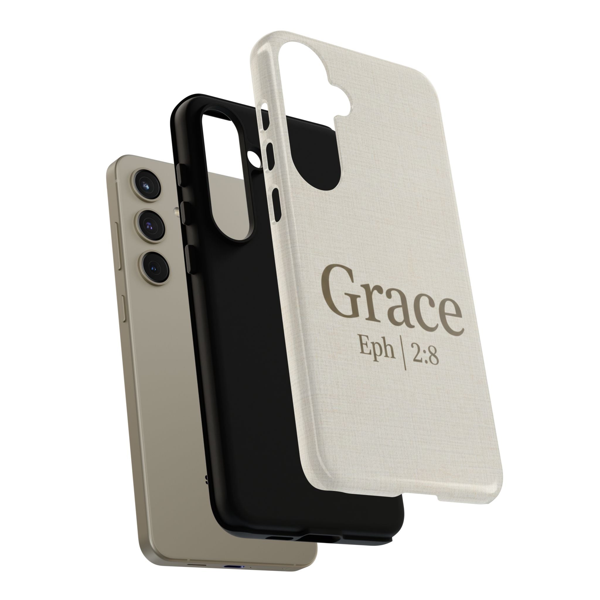 Grace (Ephesians 2:8) Phone Case — Minimalist Christian Inspirational Tough Case
