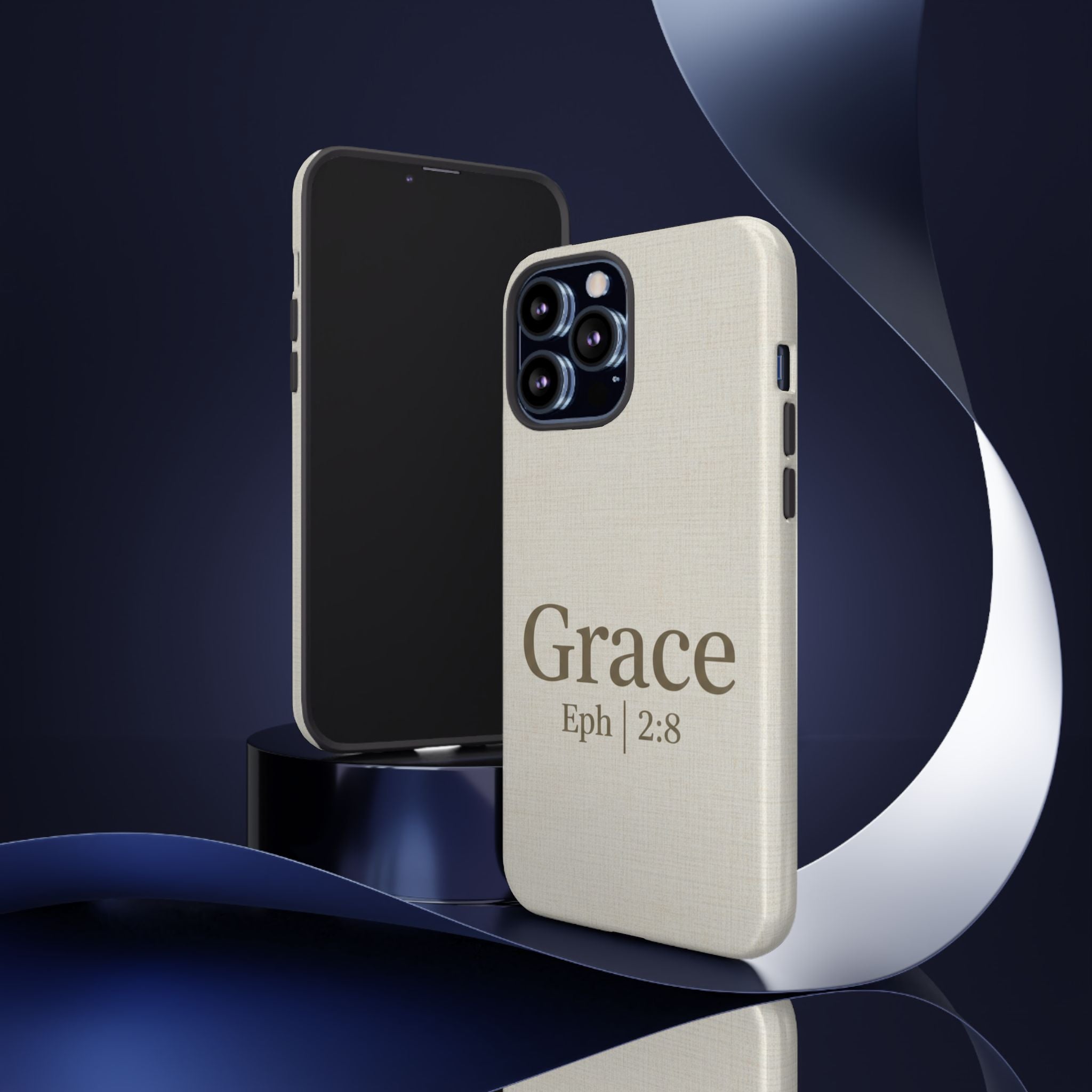 Grace (Ephesians 2:8) Phone Case — Minimalist Christian Inspirational Tough Case