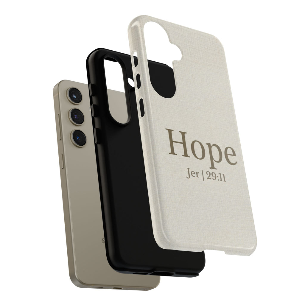Hope (Jeremiah 29:11) Phone Case — Minimalist Christian Inspirational Cover