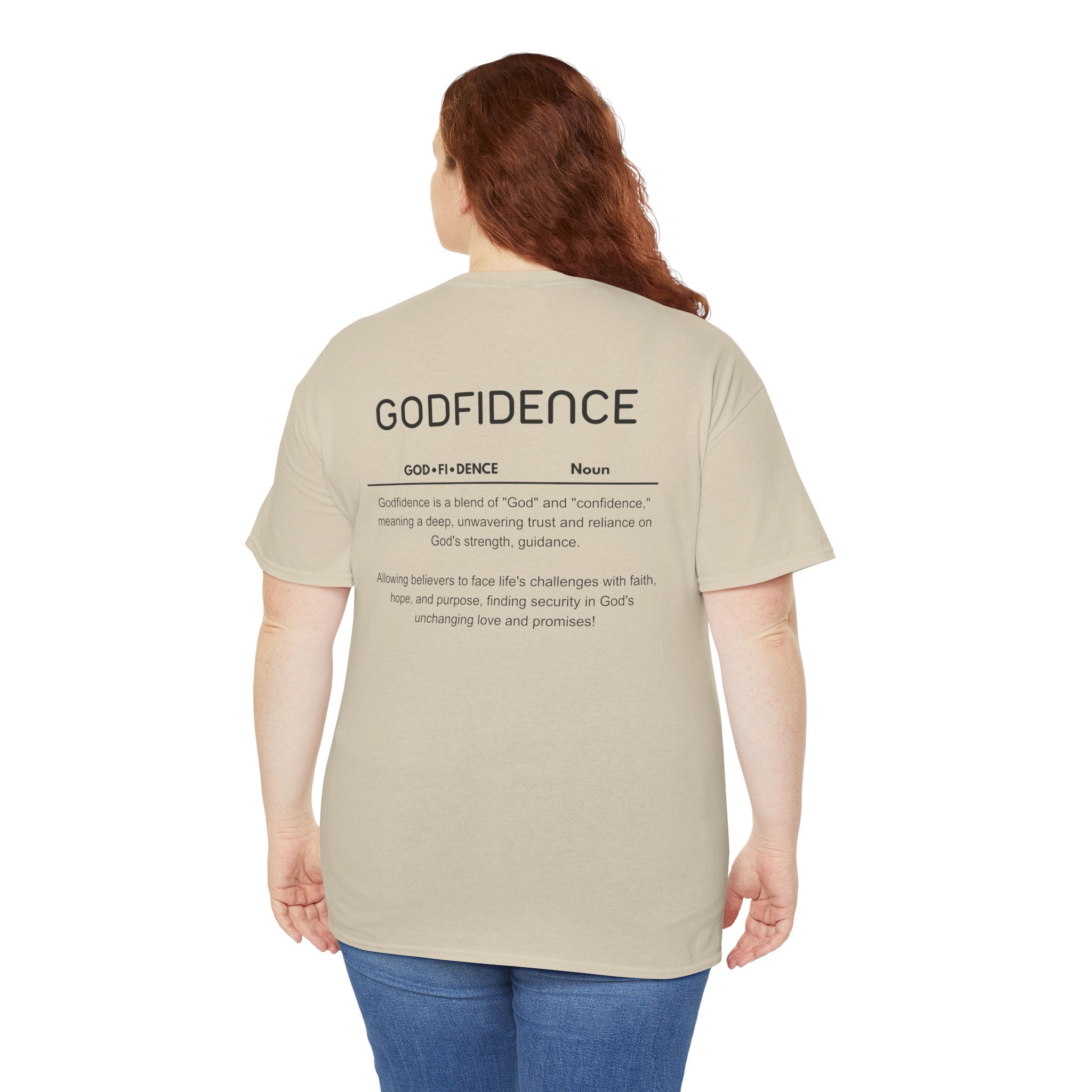 Godfidence definition tee | Christian faith shirt, faith-based typography