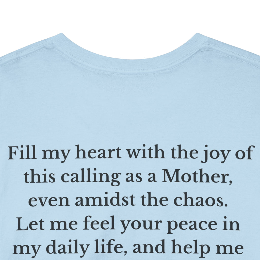 Mama Prayer T-Shirt — Front and Back Design Inspirational Christian Mom Tee with Back Prayer Quote - Mother's Day Gift