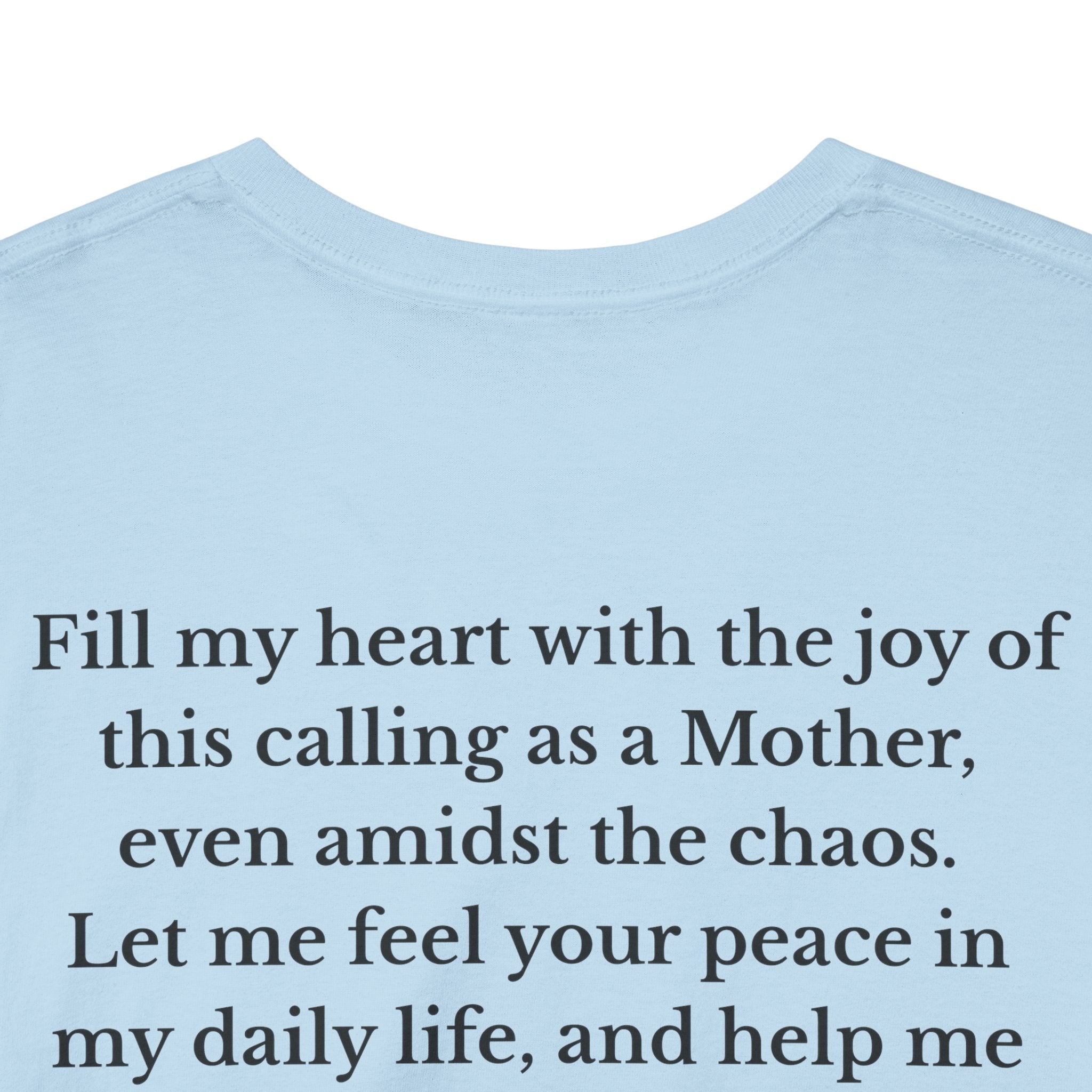 Mama Prayer T-Shirt — Front and Back Design Inspirational Christian Mom Tee with Back Prayer Quote - Mother's Day Gift