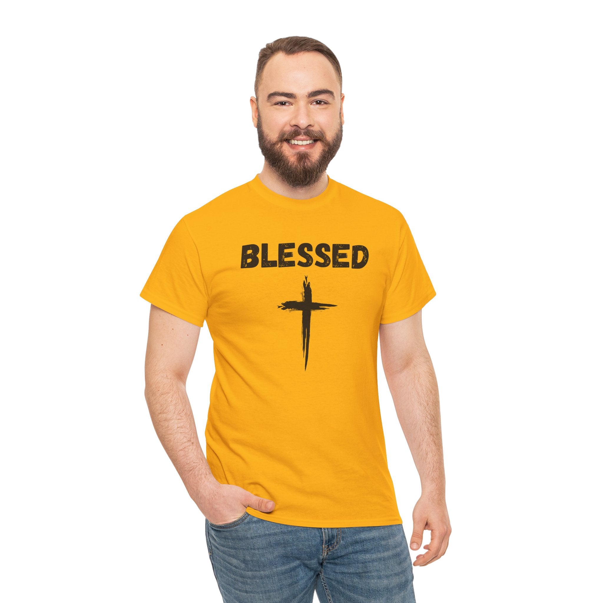 Blessed Cross T-Shirt — Christian Faith Tee