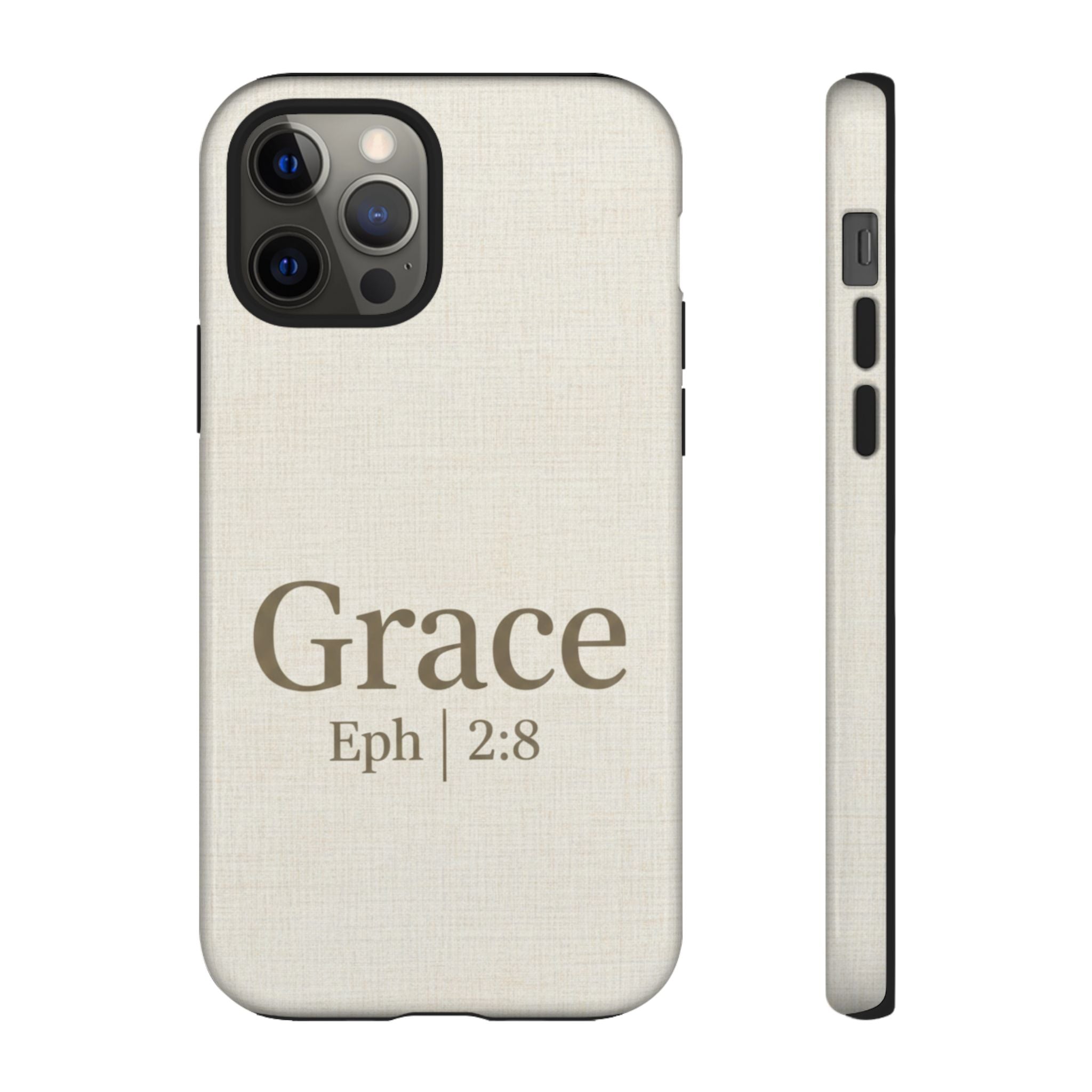 Grace (Ephesians 2:8) Phone Case — Minimalist Christian Inspirational Tough Case