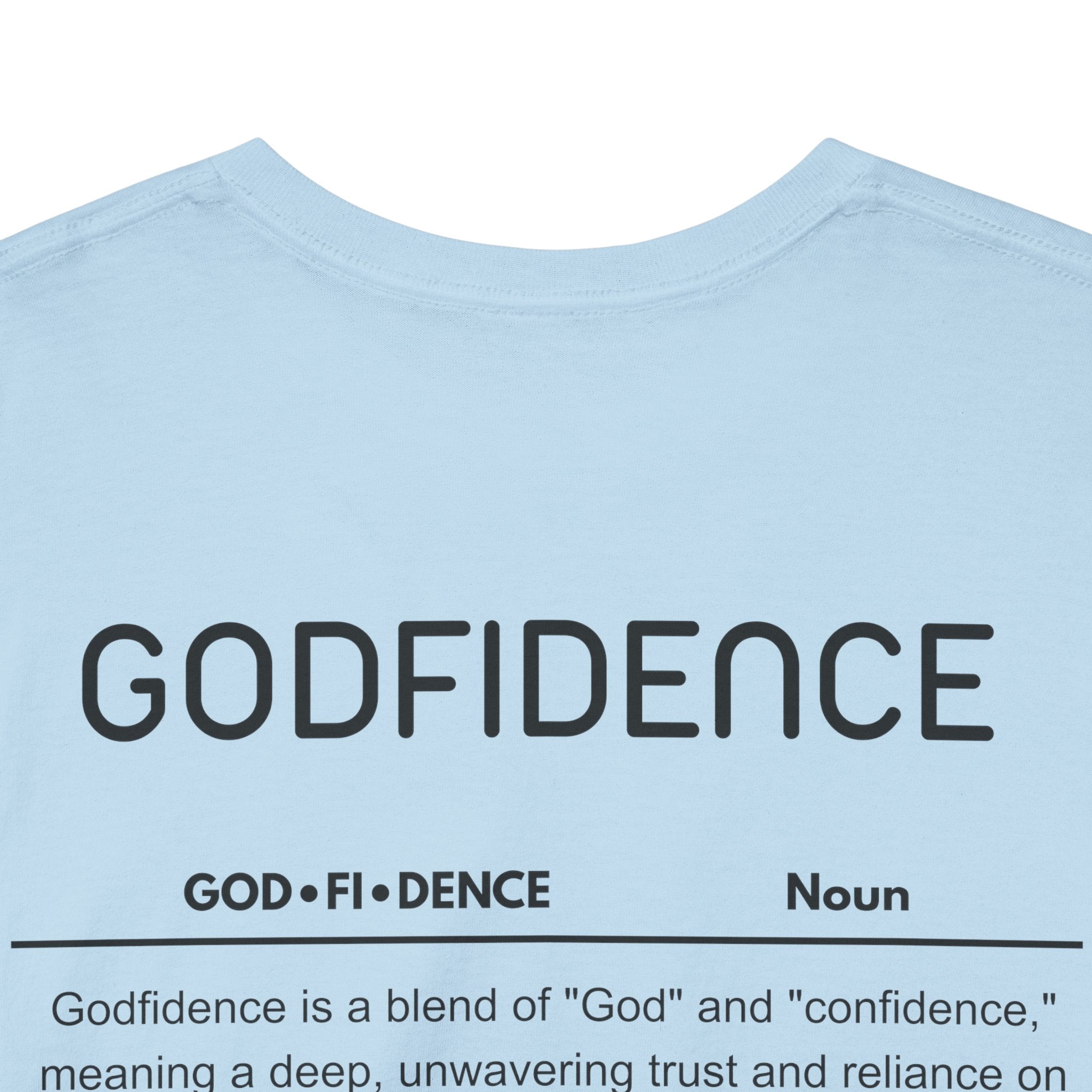 Godfidence definition tee | Christian faith shirt, faith-based typography