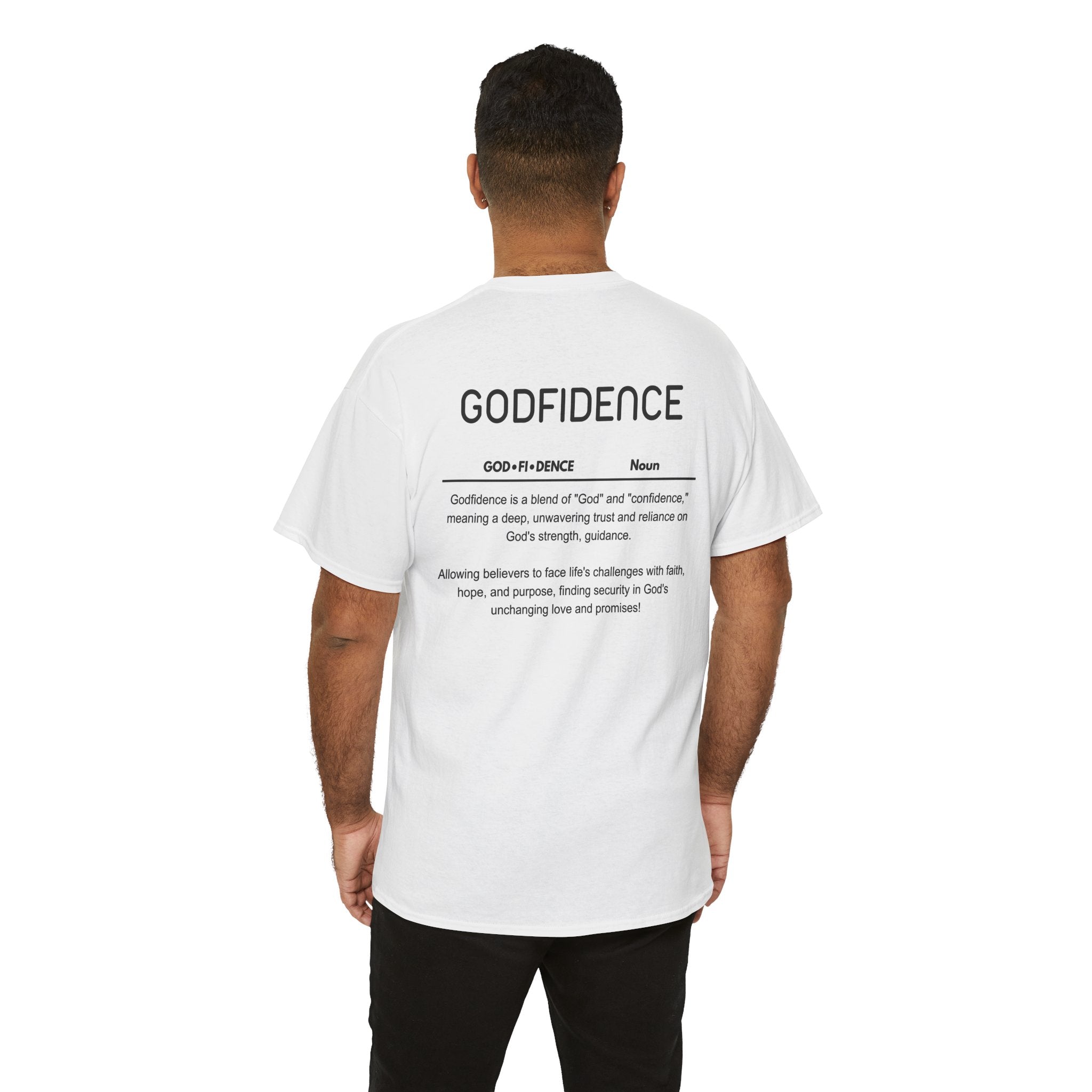 Godfidence definition tee | Christian faith shirt, faith-based typography