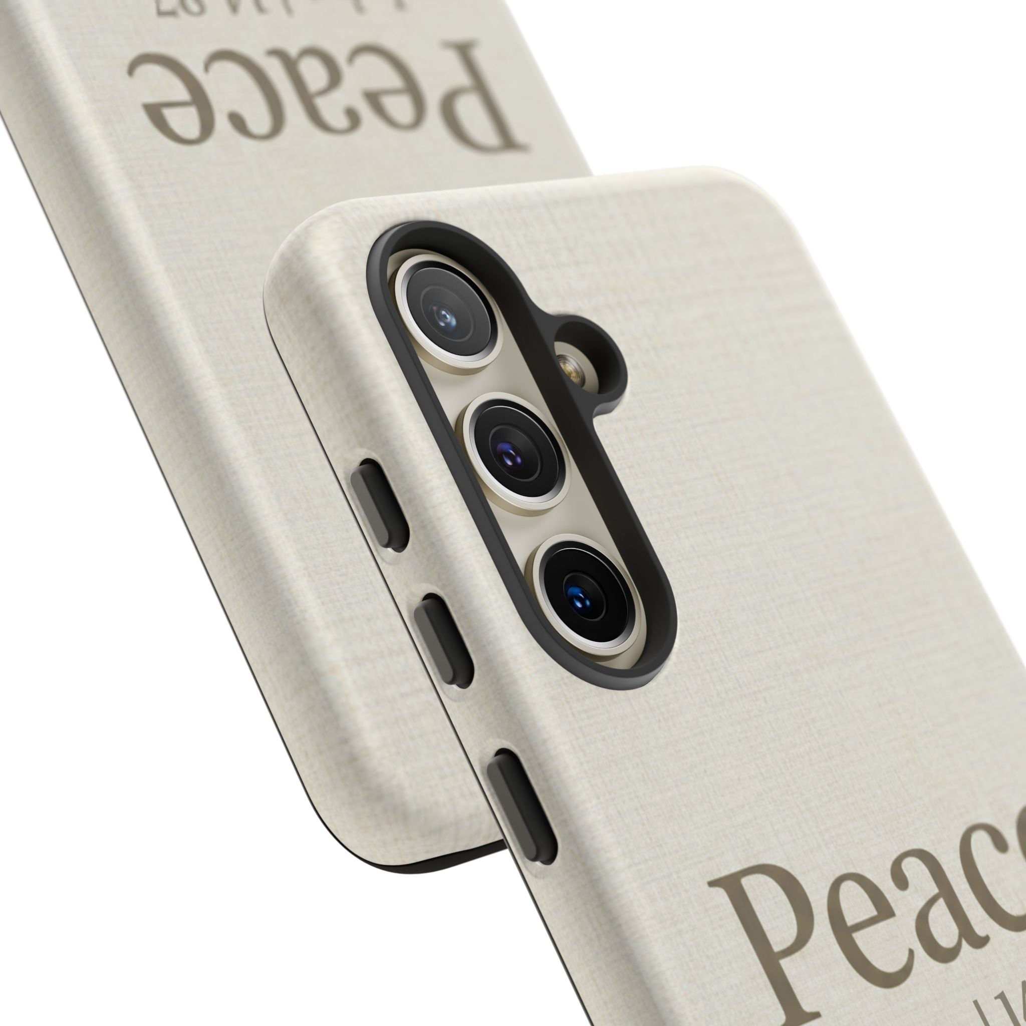 Peace (John 14:27) Phone Case — Minimalist Christian Scripture iPhone & Android Cover