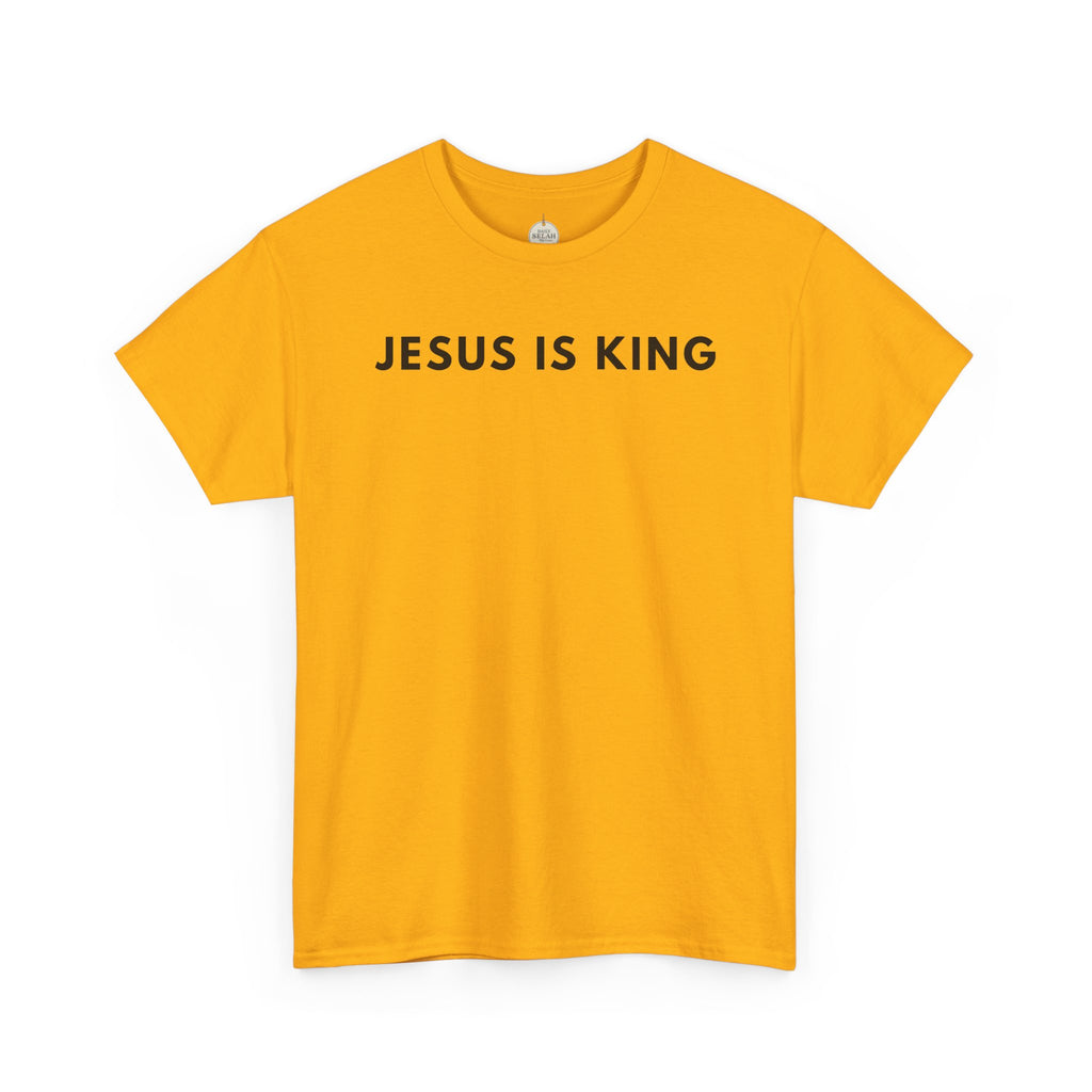 Jesus Is King Tee - Christian Faith White Cotton T-Shirt