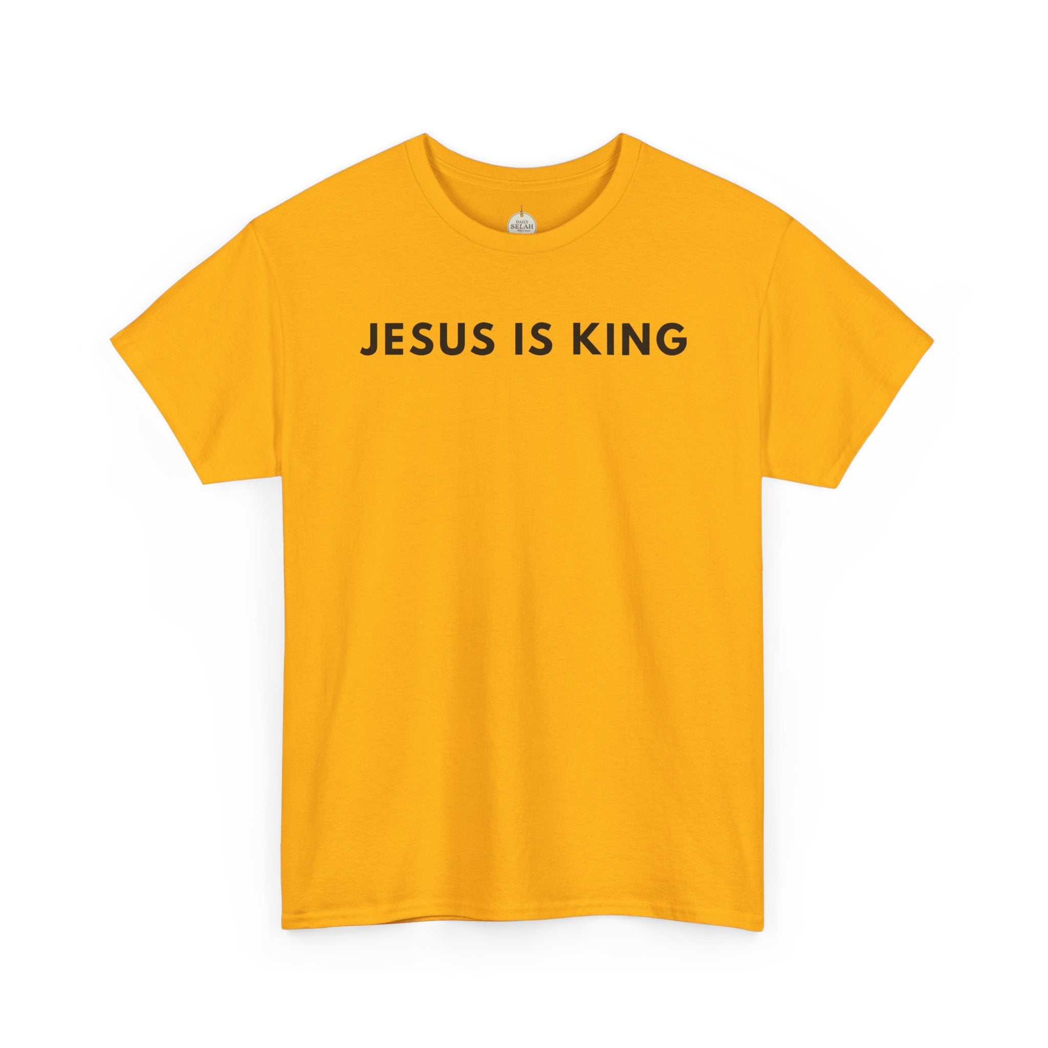 Jesus Is King Tee - Christian Faith White Cotton T-Shirt