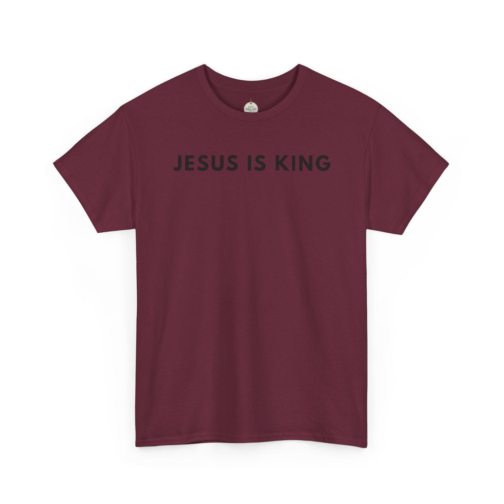 Jesus Is King Tee - Christian Faith White Cotton T-Shirt