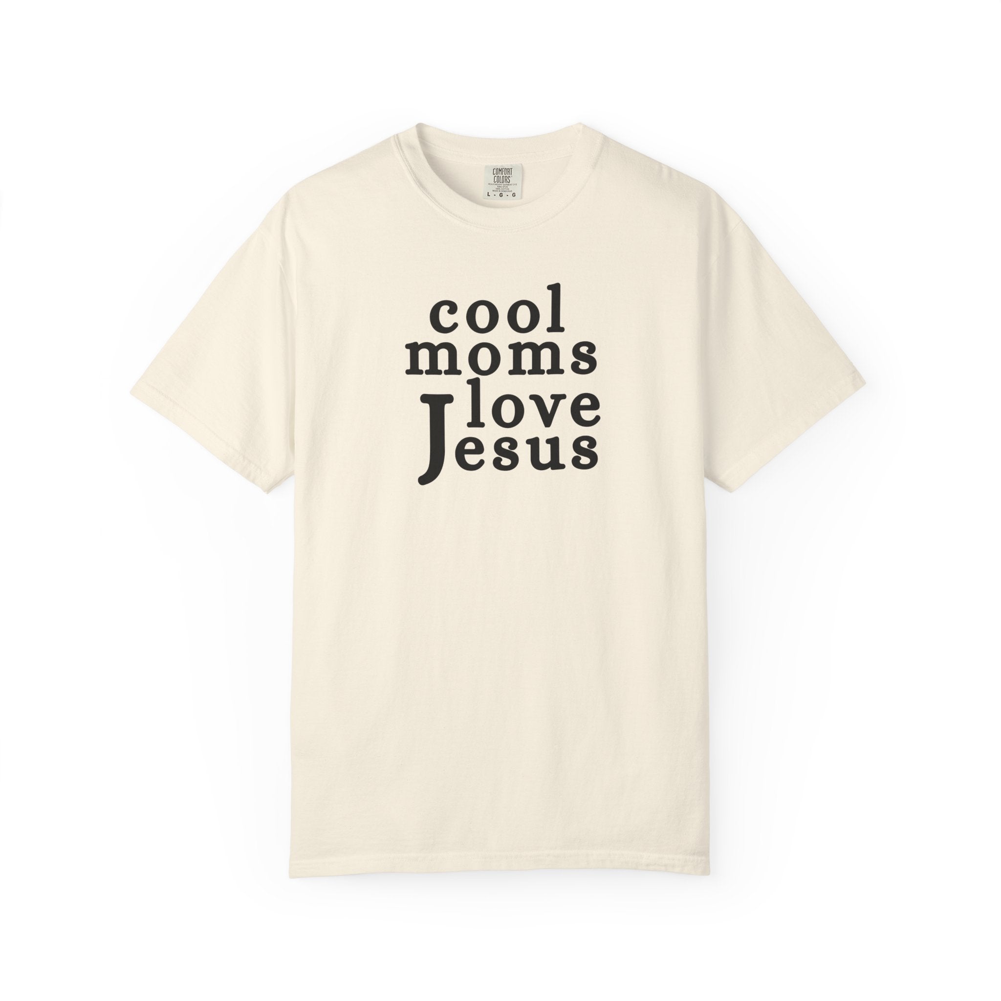 Christian Mom T-Shirt — "Cool Moms Love Jesus" Graphic Tee