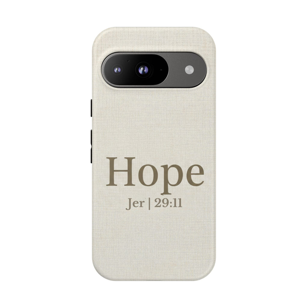 Hope (Jeremiah 29:11) Phone Case — Minimalist Christian Inspirational Cover