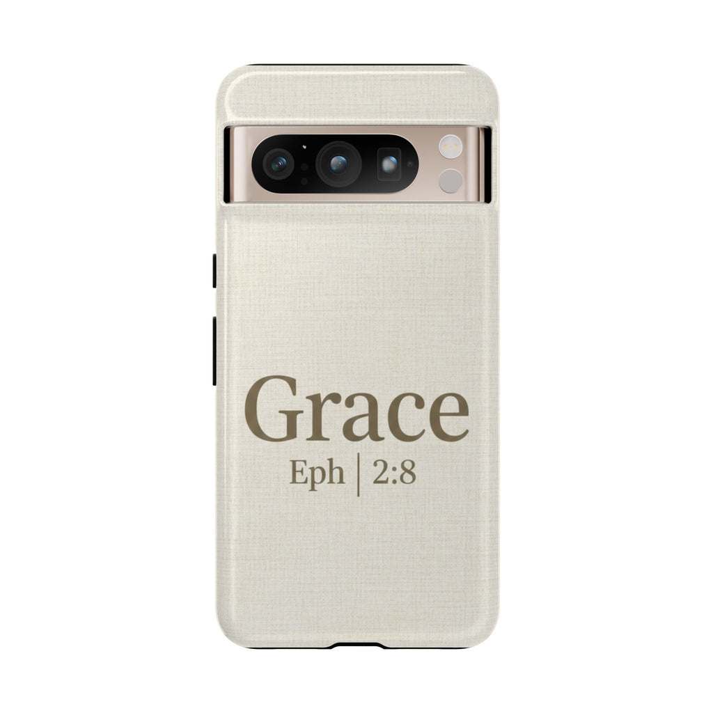 Grace (Ephesians 2:8) Phone Case — Minimalist Christian Inspirational Tough Case