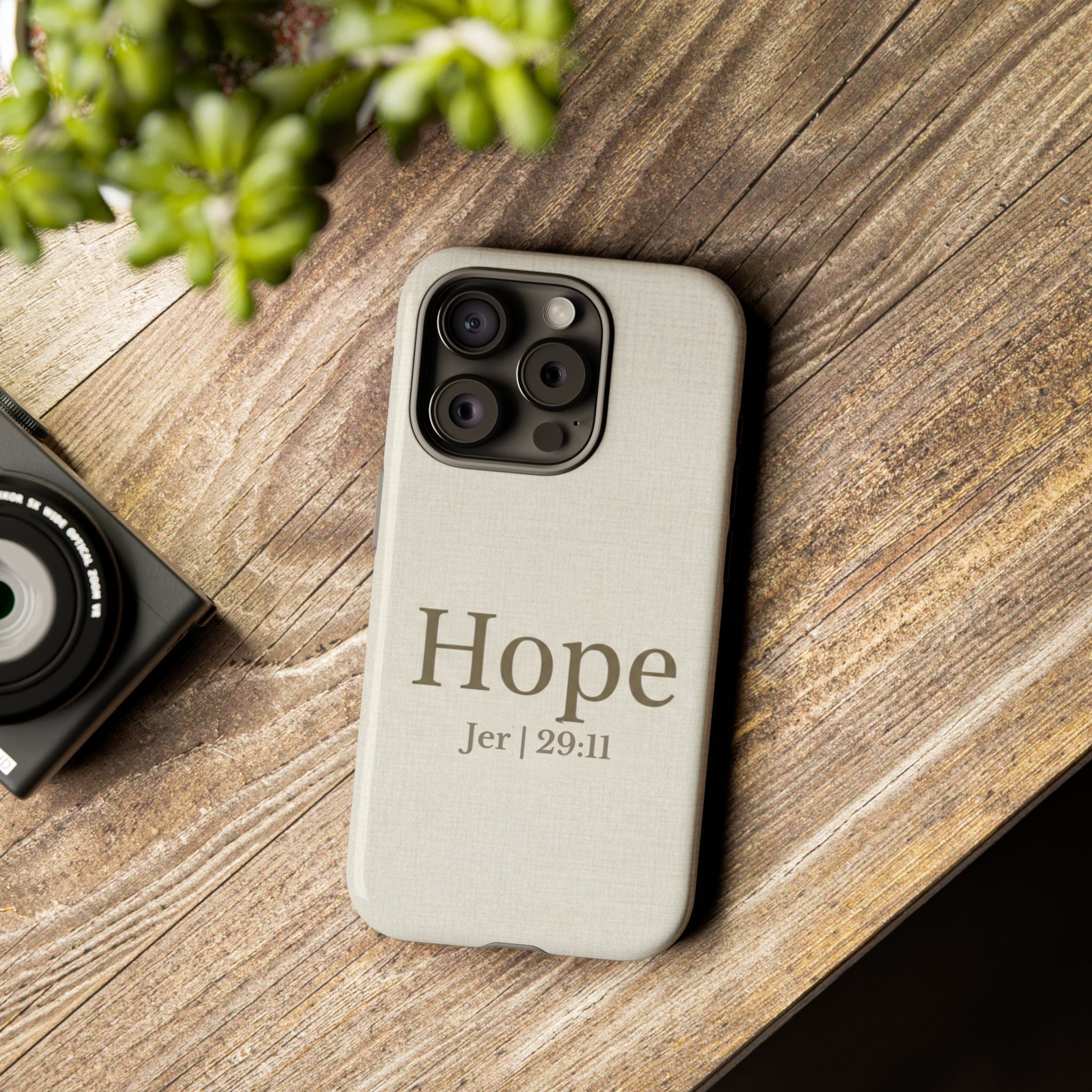 Hope (Jeremiah 29:11) Phone Case — Minimalist Christian Inspirational Cover