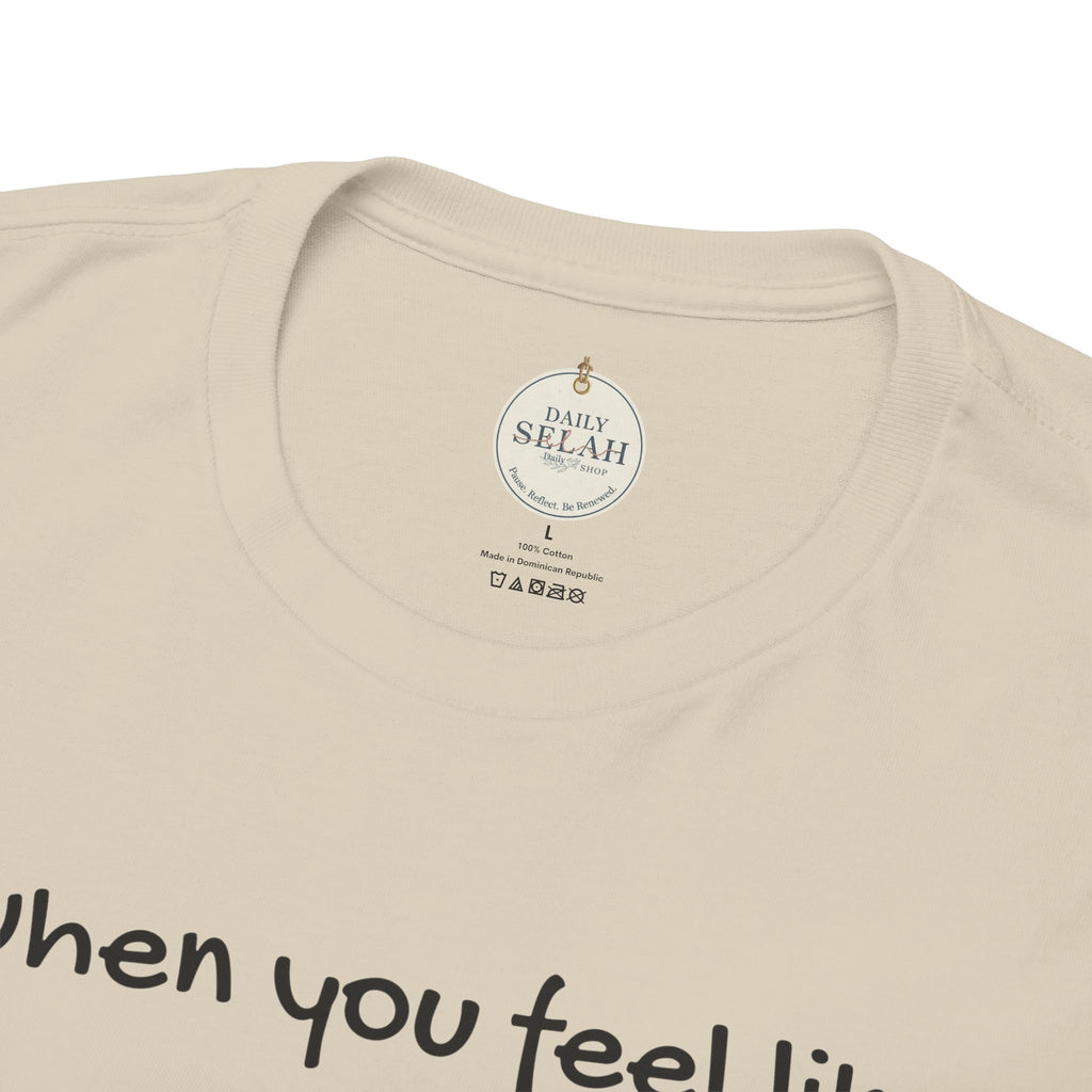 Faith Lifeguard T-Shirt — "When you feel like you're drowning, remember your lifeguard walks on water." (Matthew 14:25-27)