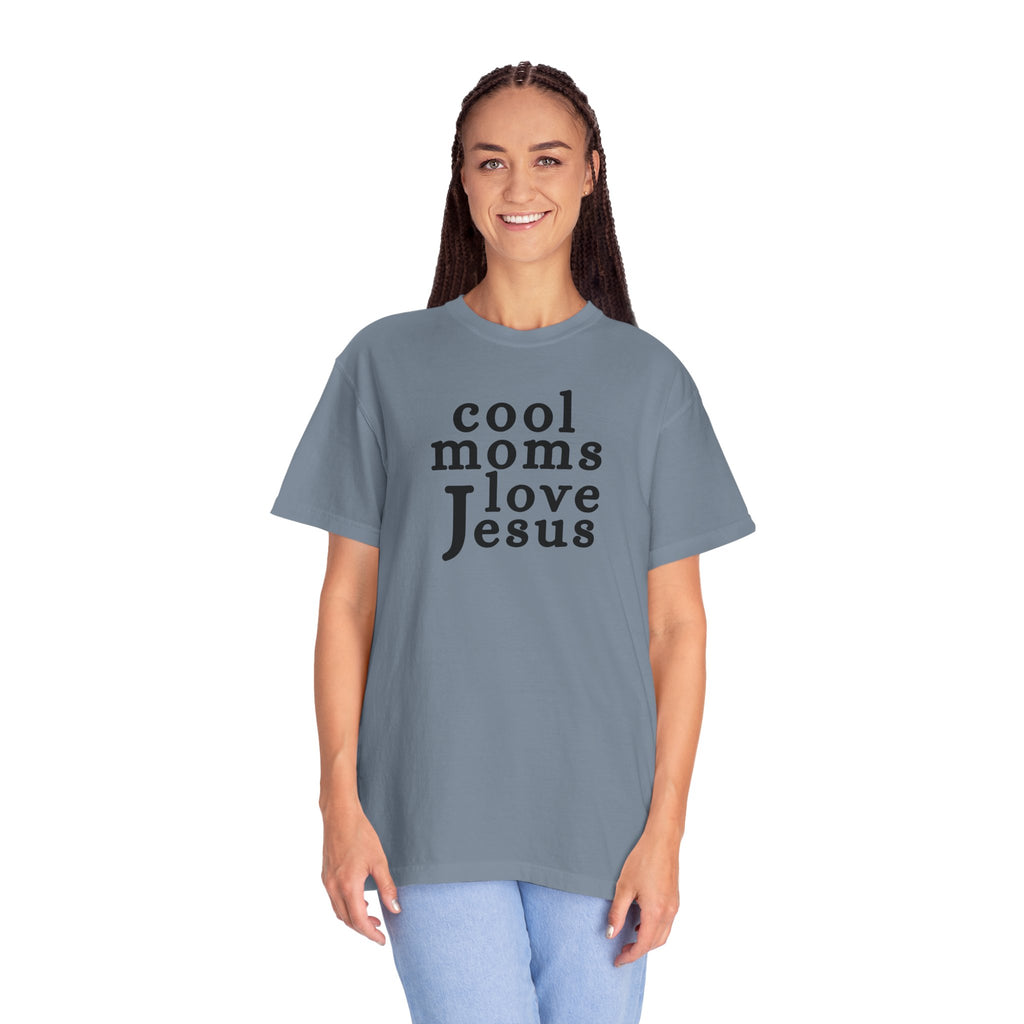 Christian Mom T-Shirt — "Cool Moms Love Jesus" Graphic Tee