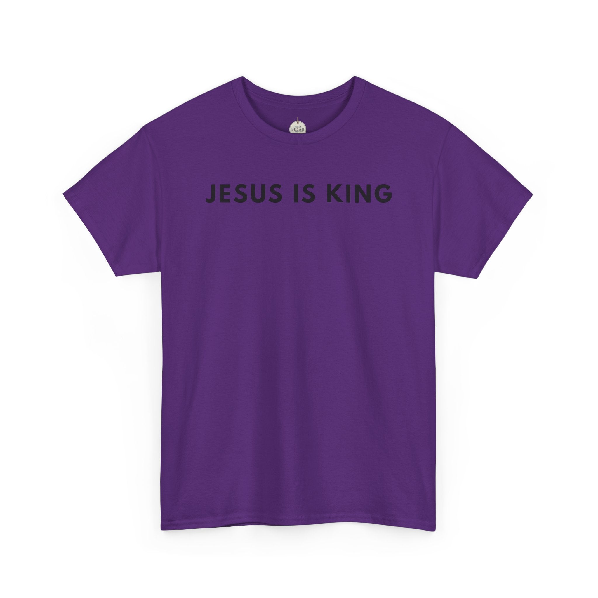 Jesus Is King Tee - Christian Faith White Cotton T-Shirt