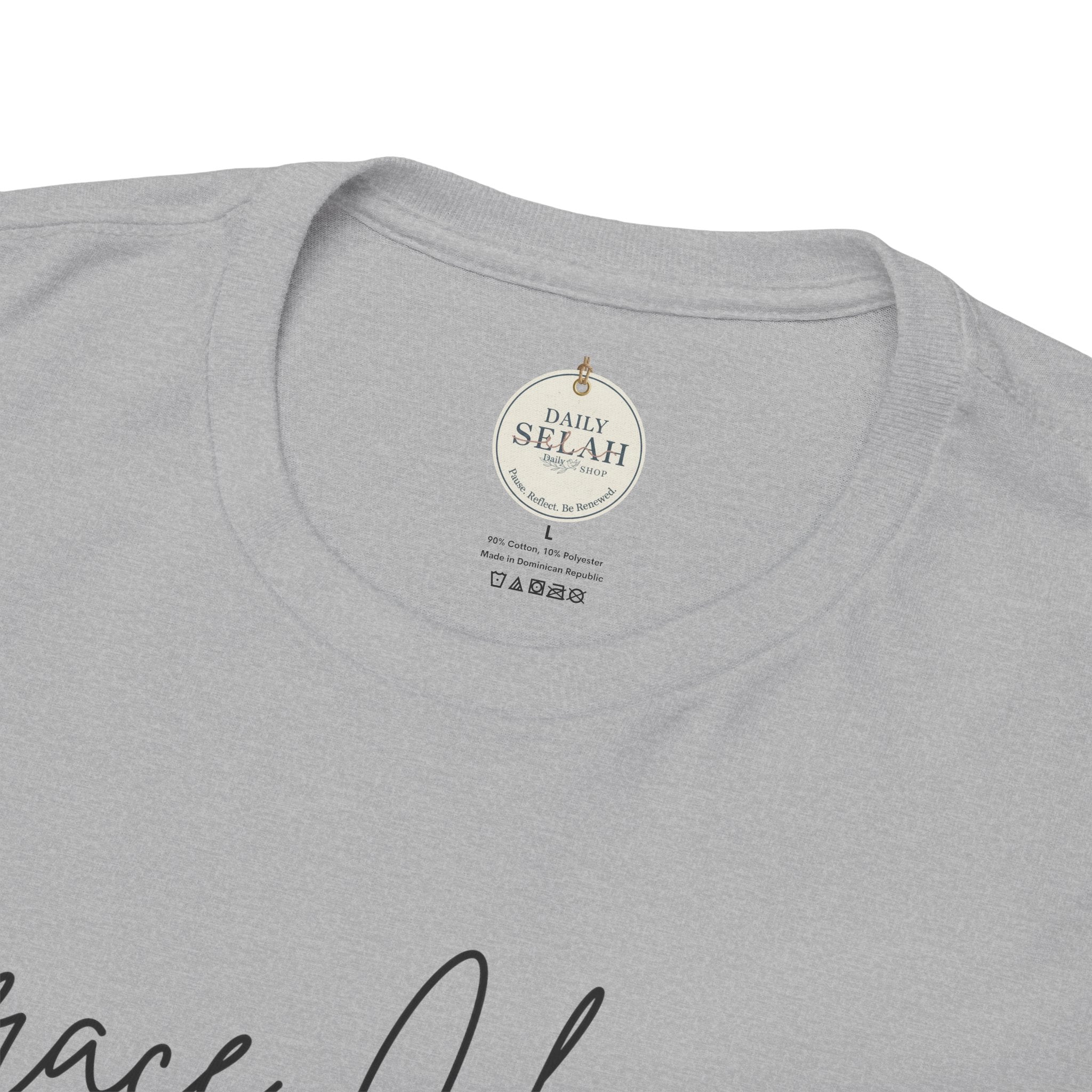 Grace Changes Everything tee | with Faith cross vertical back design