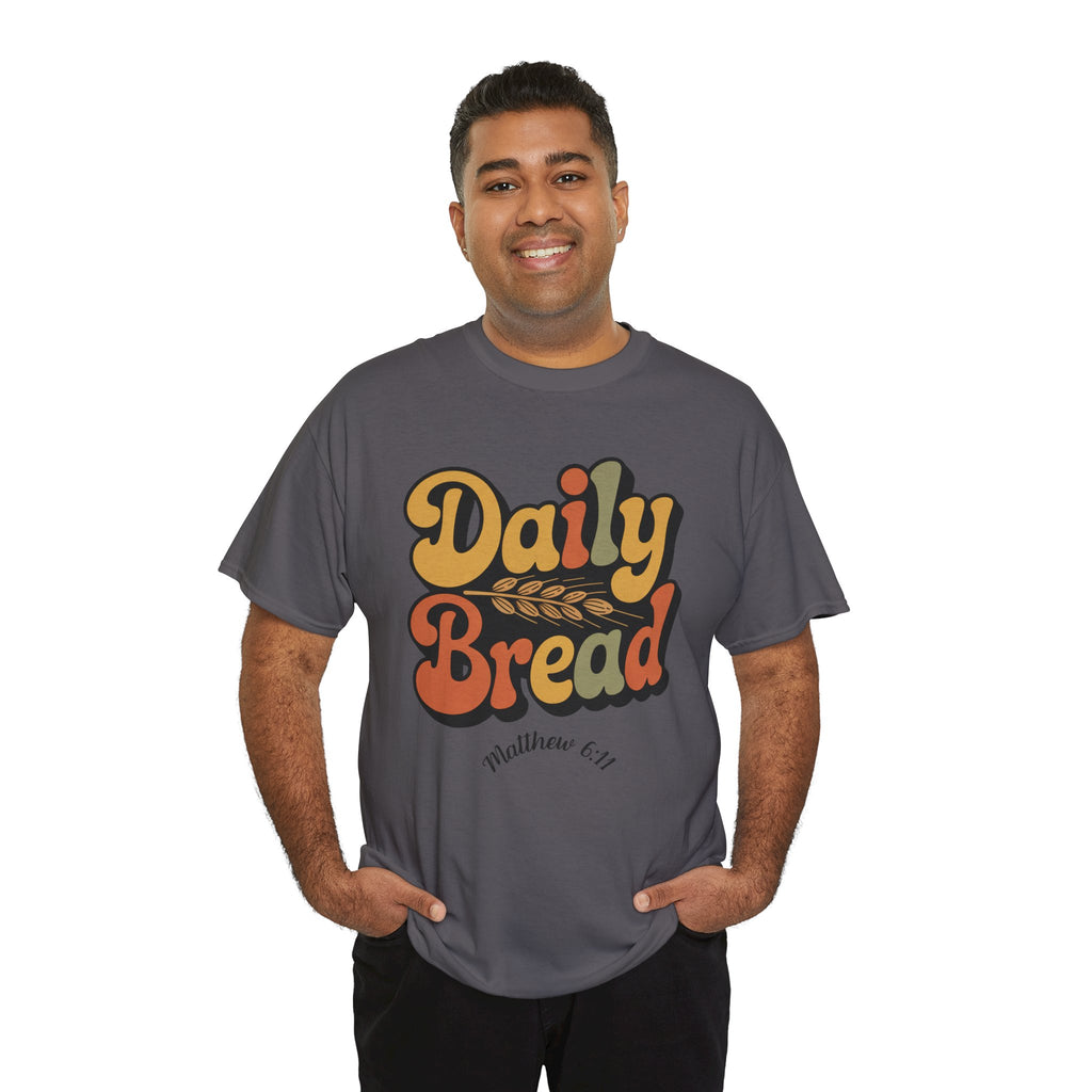 Daily Bread Shirt, Matthew 6:11, Retro Christian Shirt, Vintage Faith Shirt, Lord's Prayer Shirt, Christian Gift, Scripture Shirt