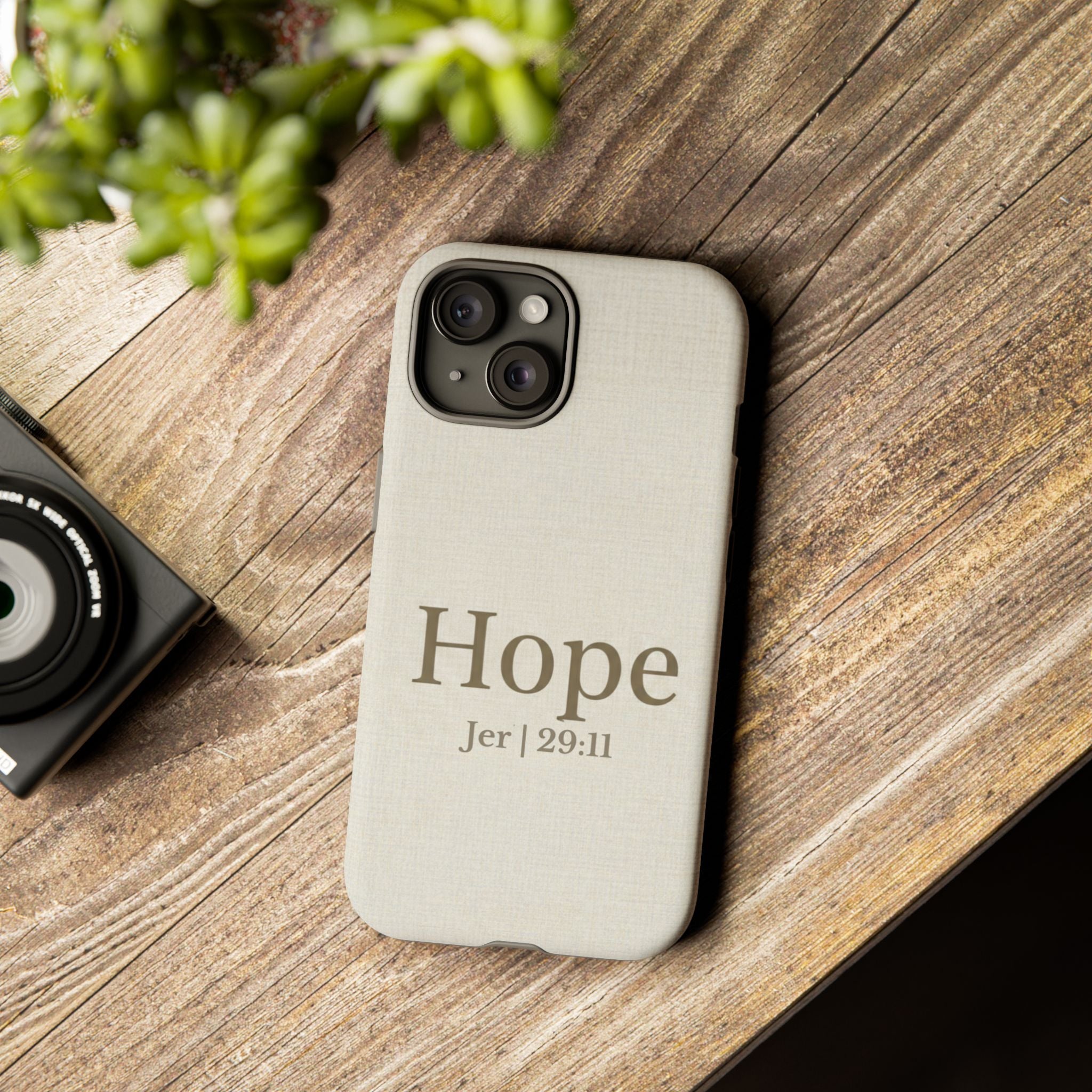 Hope (Jeremiah 29:11) Phone Case — Minimalist Christian Inspirational Cover