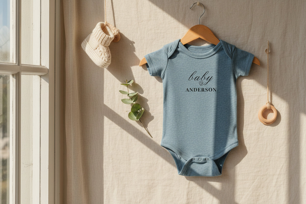 Personalized 'baby & NAME' Infant Bodysuit — Custom Name Baby Onesie