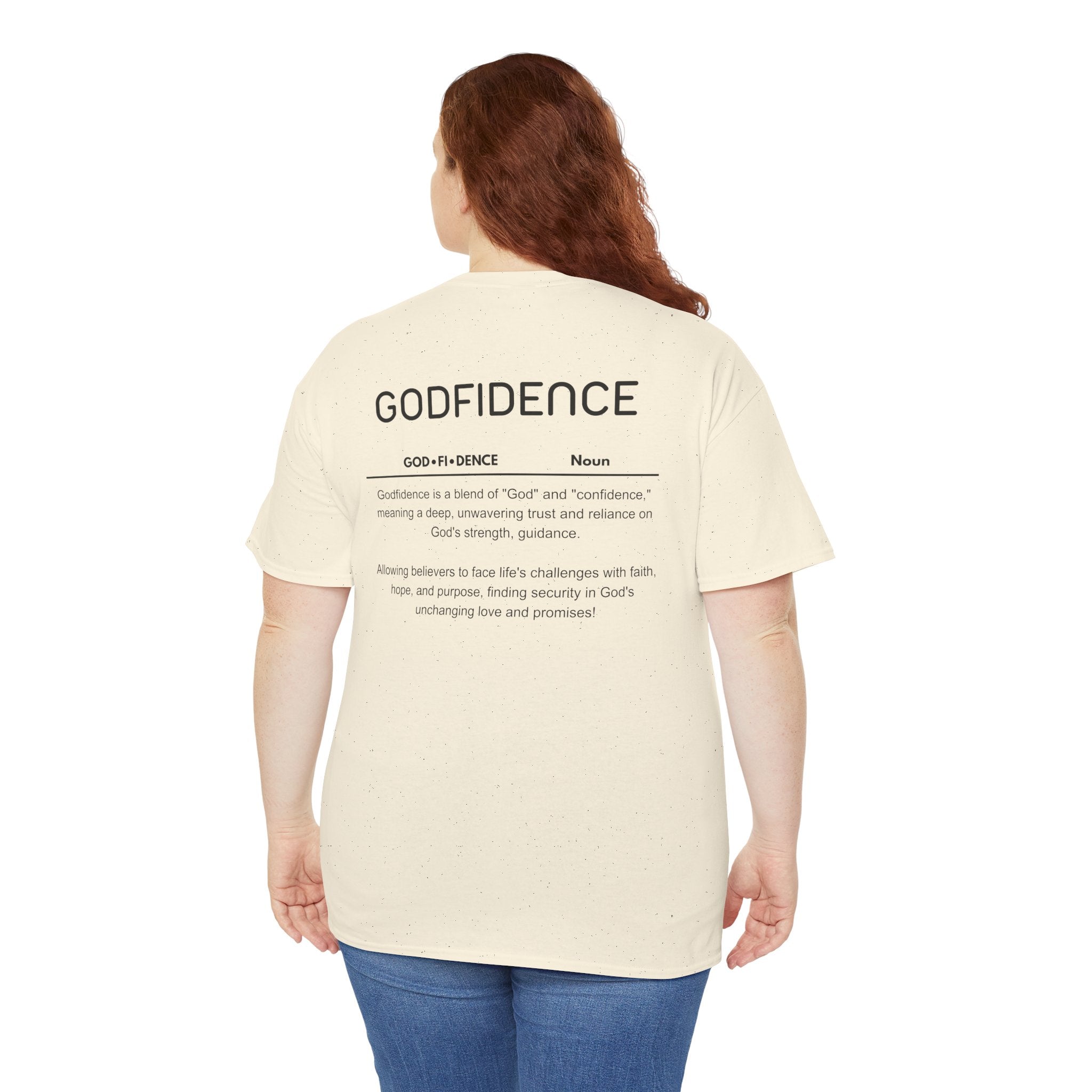 Godfidence definition tee | Christian faith shirt, faith-based typography