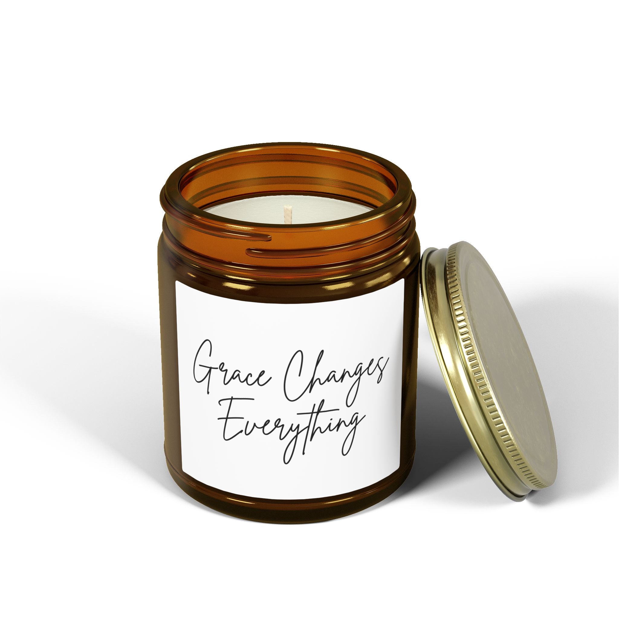 Scented Candle — "Grace Changes Everything" Faith Inspired (4oz & 9oz)