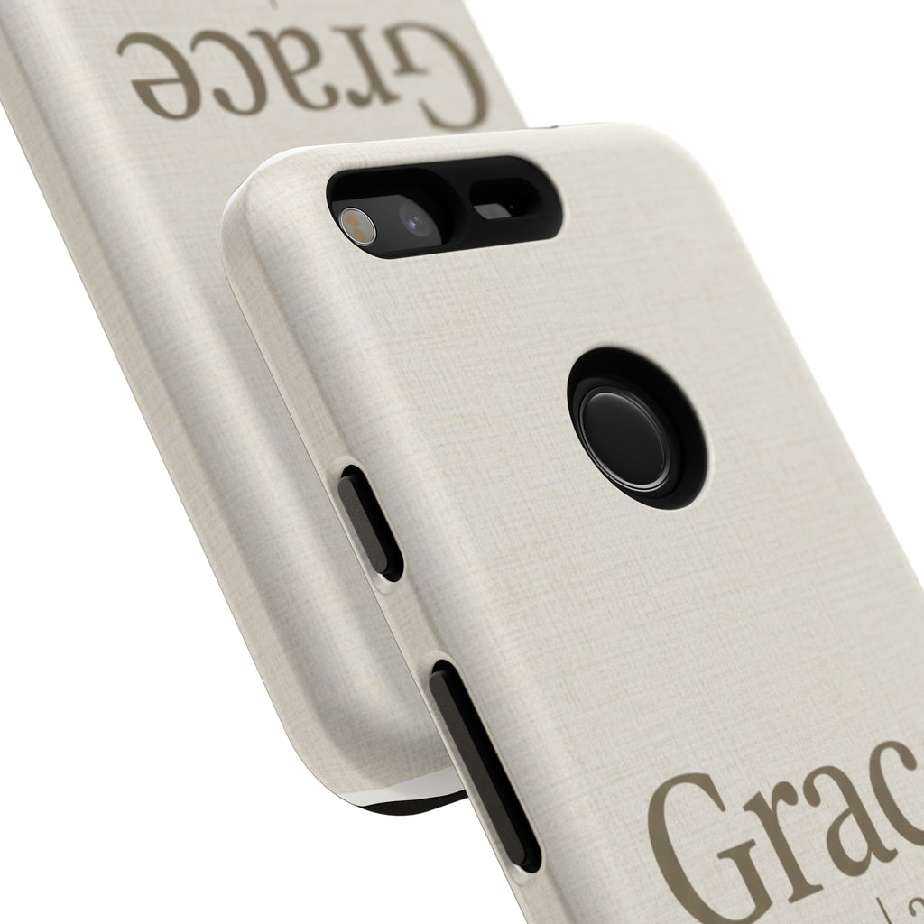 Grace (Ephesians 2:8) Phone Case — Minimalist Christian Inspirational Tough Case