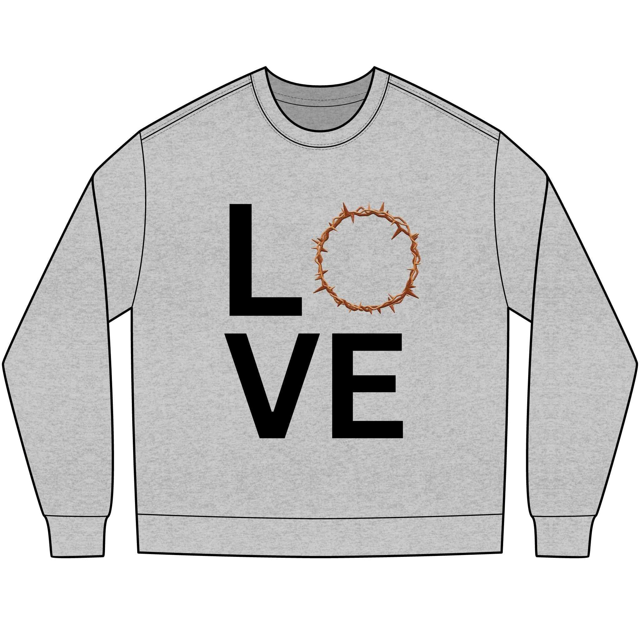 Love Crown of Thorns Long Sleeve Tee