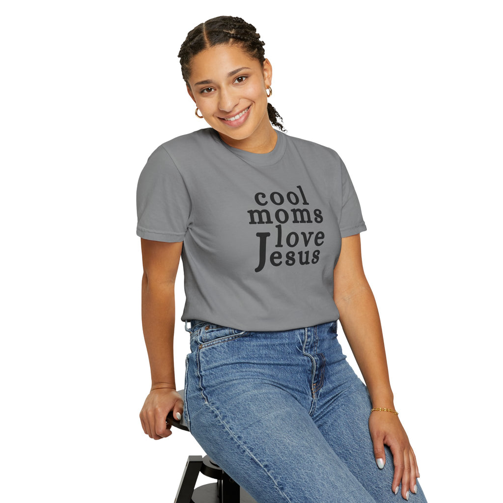 Christian Mom T-Shirt — "Cool Moms Love Jesus" Graphic Tee