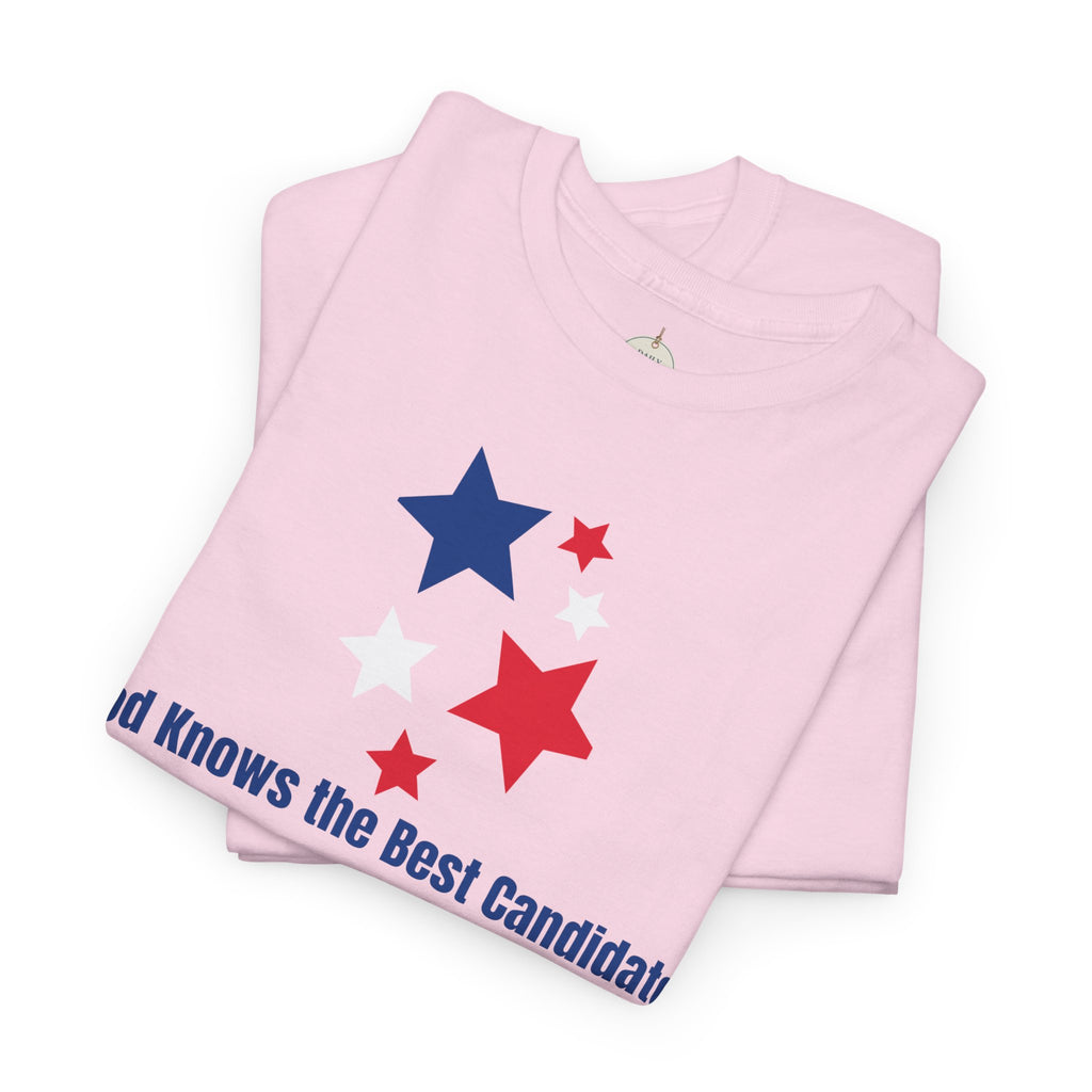God Knows the Best Candidate Tee — Patriotic Christian Election T-Shirt