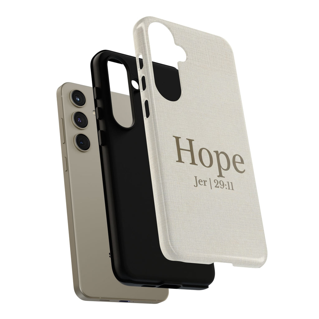 Hope (Jeremiah 29:11) Phone Case — Minimalist Christian Inspirational Cover