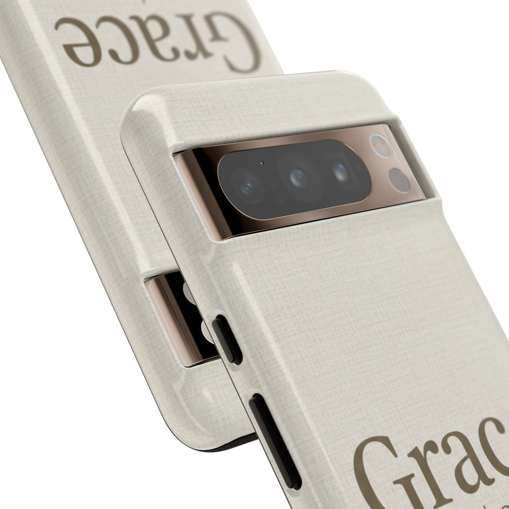 Grace (Ephesians 2:8) Phone Case — Minimalist Christian Inspirational Tough Case