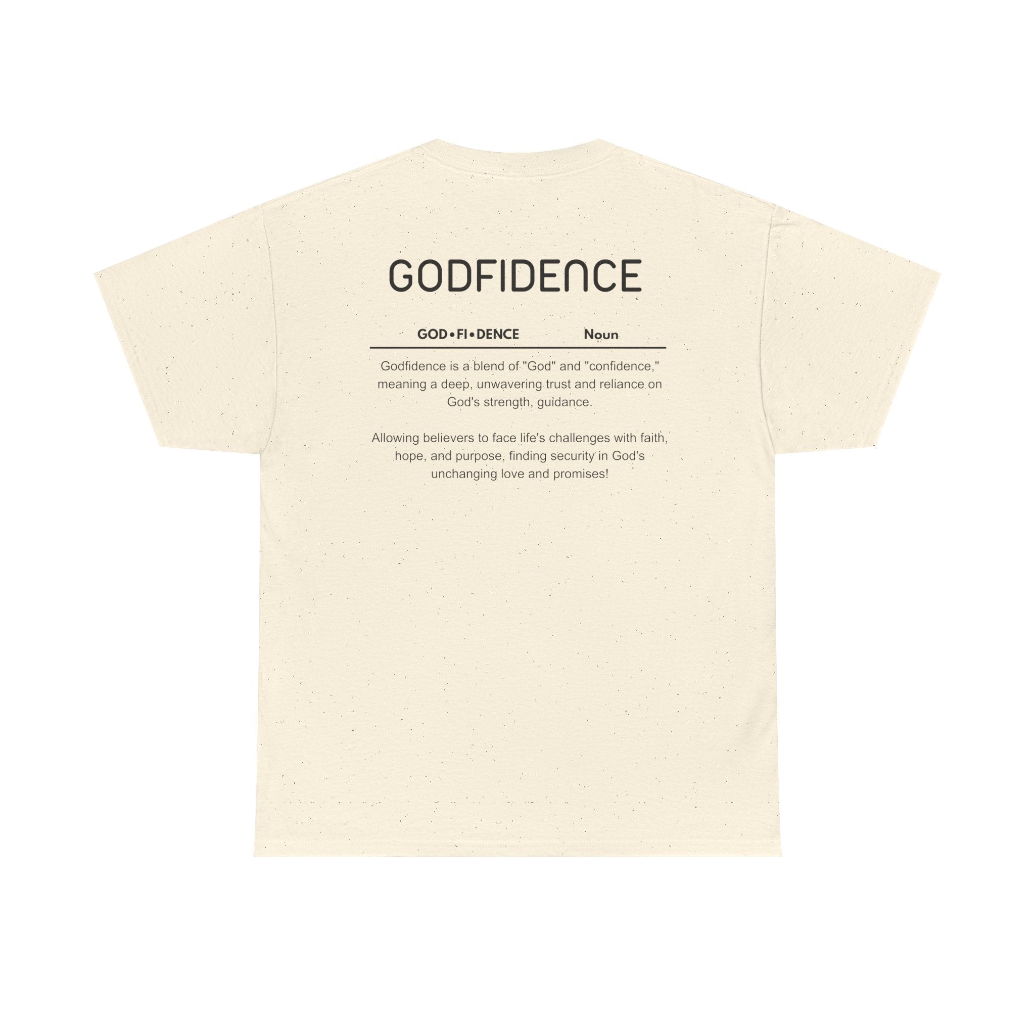 Godfidence definition tee | Christian faith shirt, faith-based typography