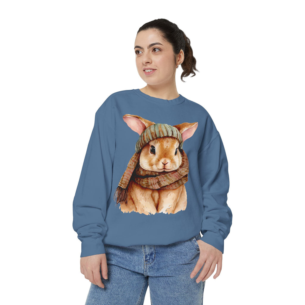 Comfort Colors - Ester Cozy Winter Bunny Sweatshirt