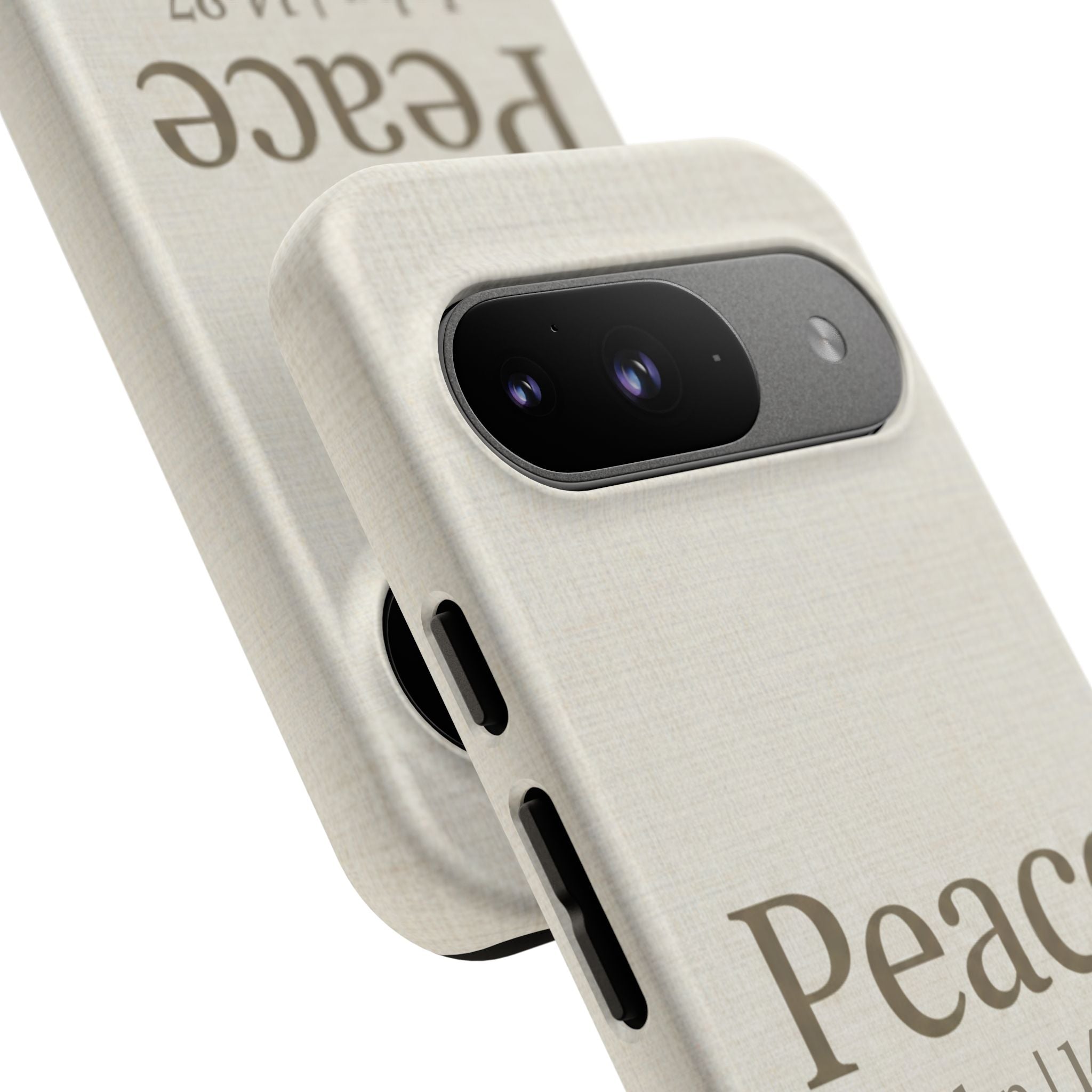 Peace (John 14:27) Phone Case — Minimalist Christian Scripture iPhone & Android Cover