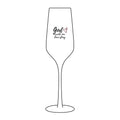 Personalized Engraved Champagne Glass 8.25 oz – “God Wrote Our Love Story” Romantic Toast Gift
