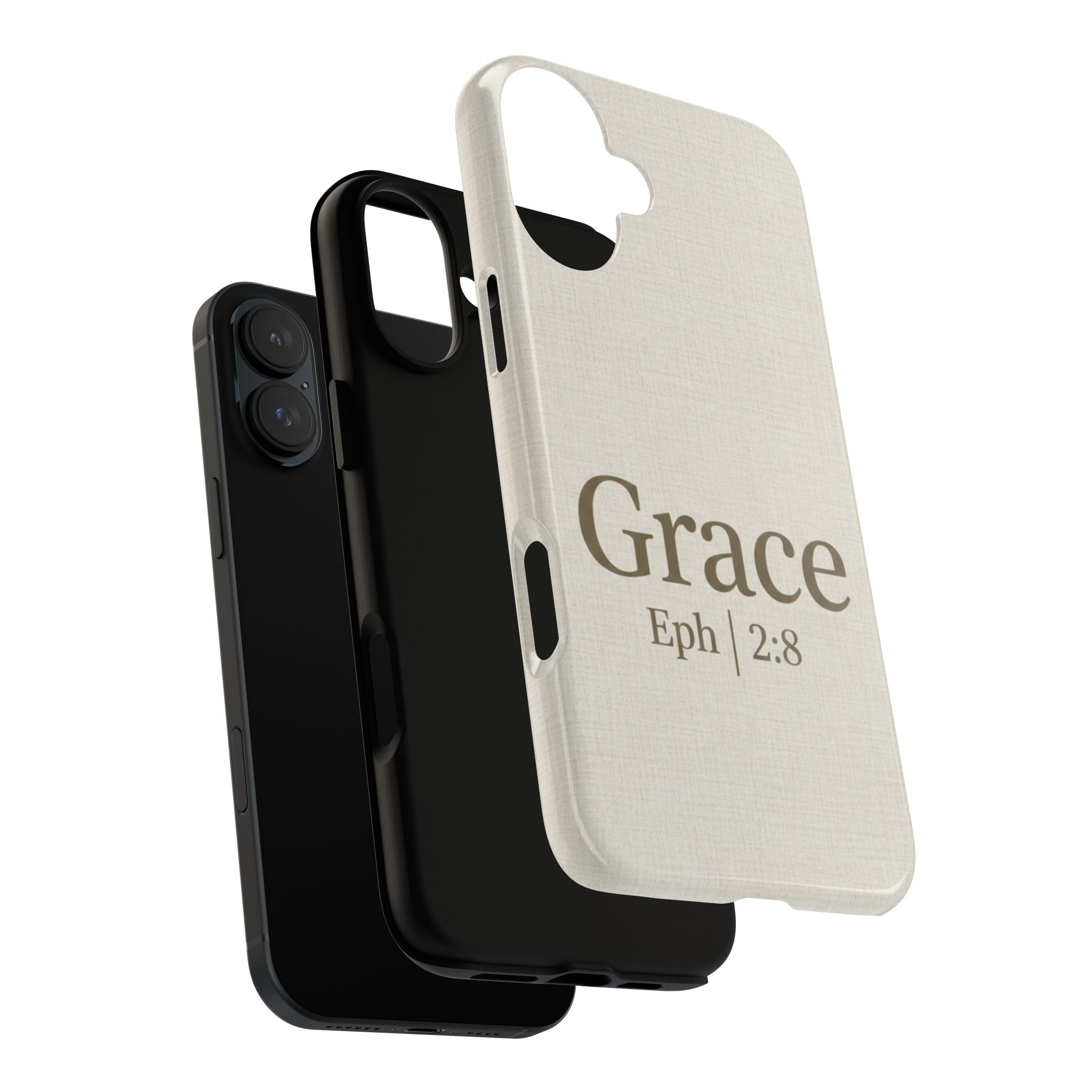 Grace (Ephesians 2:8) Phone Case — Minimalist Christian Inspirational Tough Case