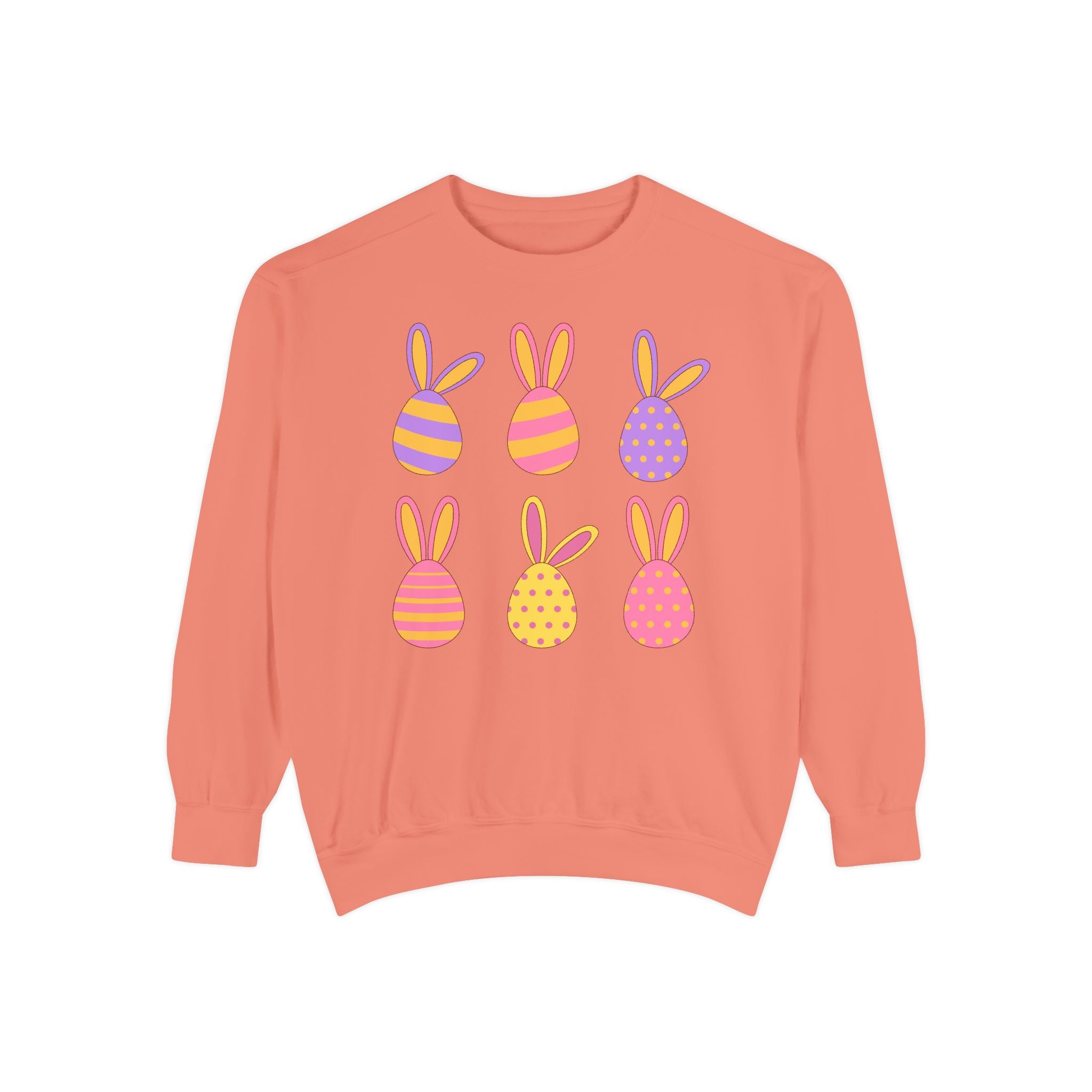 Easter Bunny Egg Sweatshirt — Pastel Bunny-Egg Graphic Pullover
