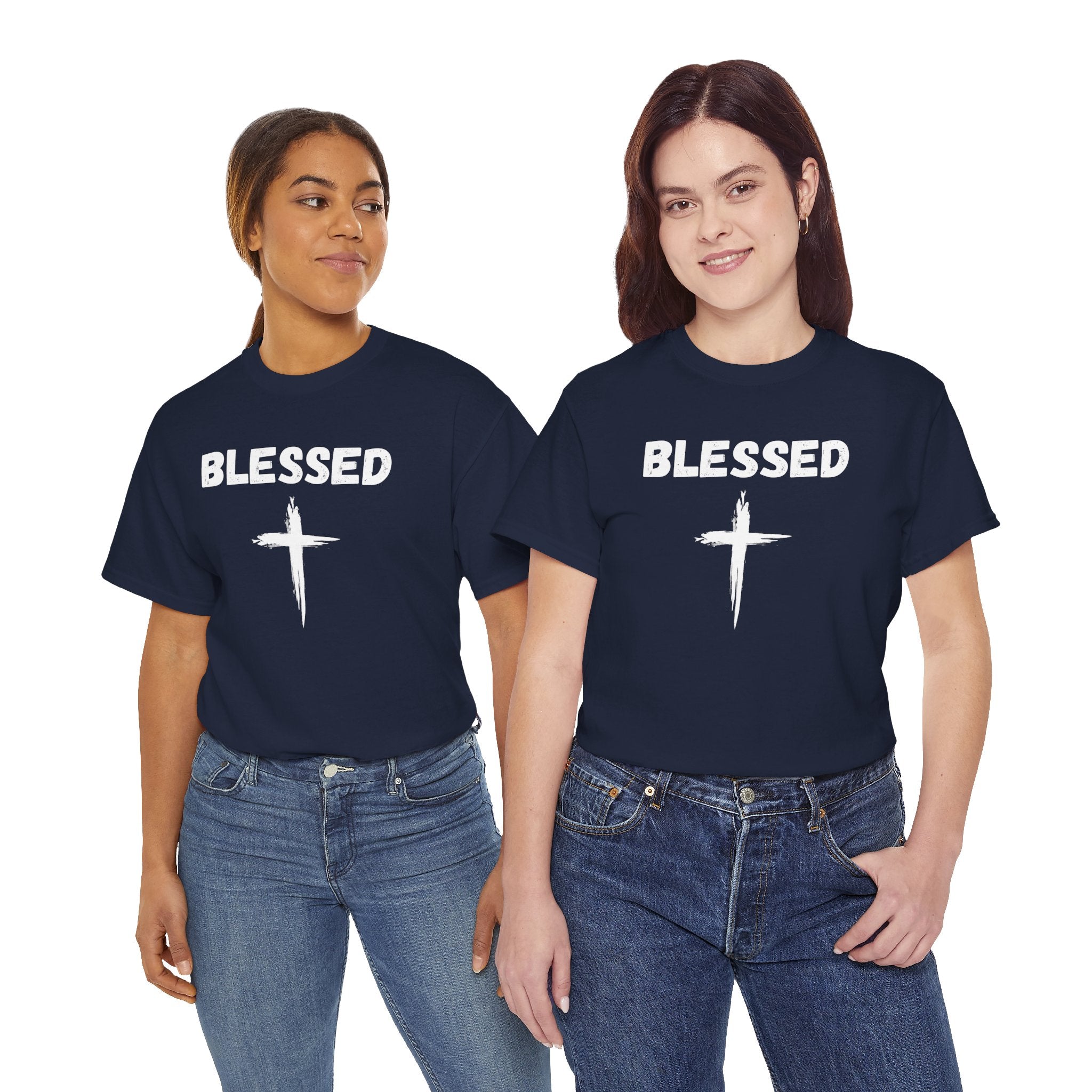 Blessed Cross T-Shirt — Christian Faith Tee