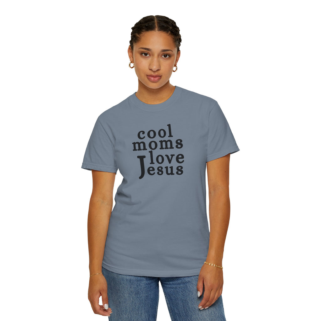 Christian Mom T-Shirt — "Cool Moms Love Jesus" Graphic Tee