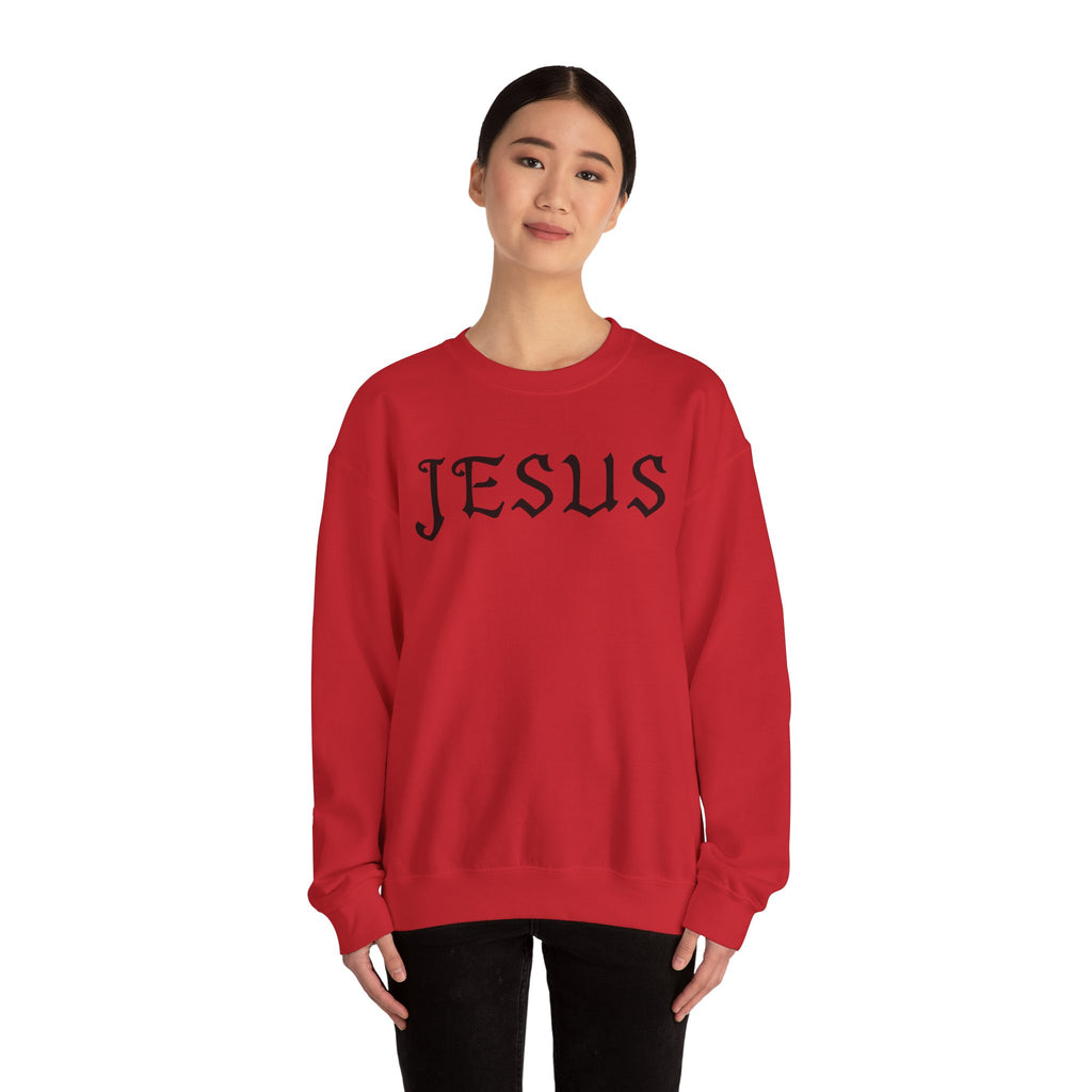 Jesus Crewneck Sweatshirt — Minimal Christian Faith Pullover