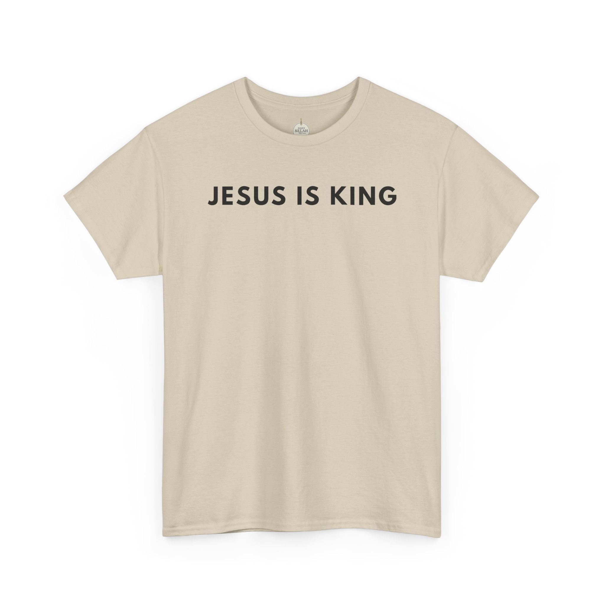 Jesus Is King Tee - Christian Faith White Cotton T-Shirt