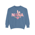 Nana Bunny Heart Sweatshirt — Cute Pink Easter Grandma (Nana) Pullover