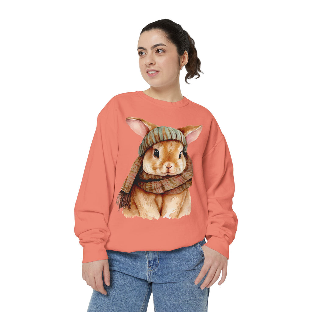 Comfort Colors - Ester Cozy Winter Bunny Sweatshirt