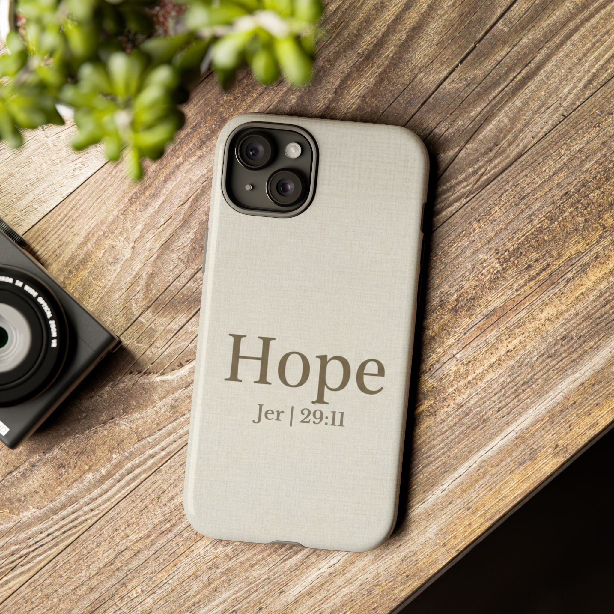 Hope (Jeremiah 29:11) Phone Case — Minimalist Christian Inspirational Cover